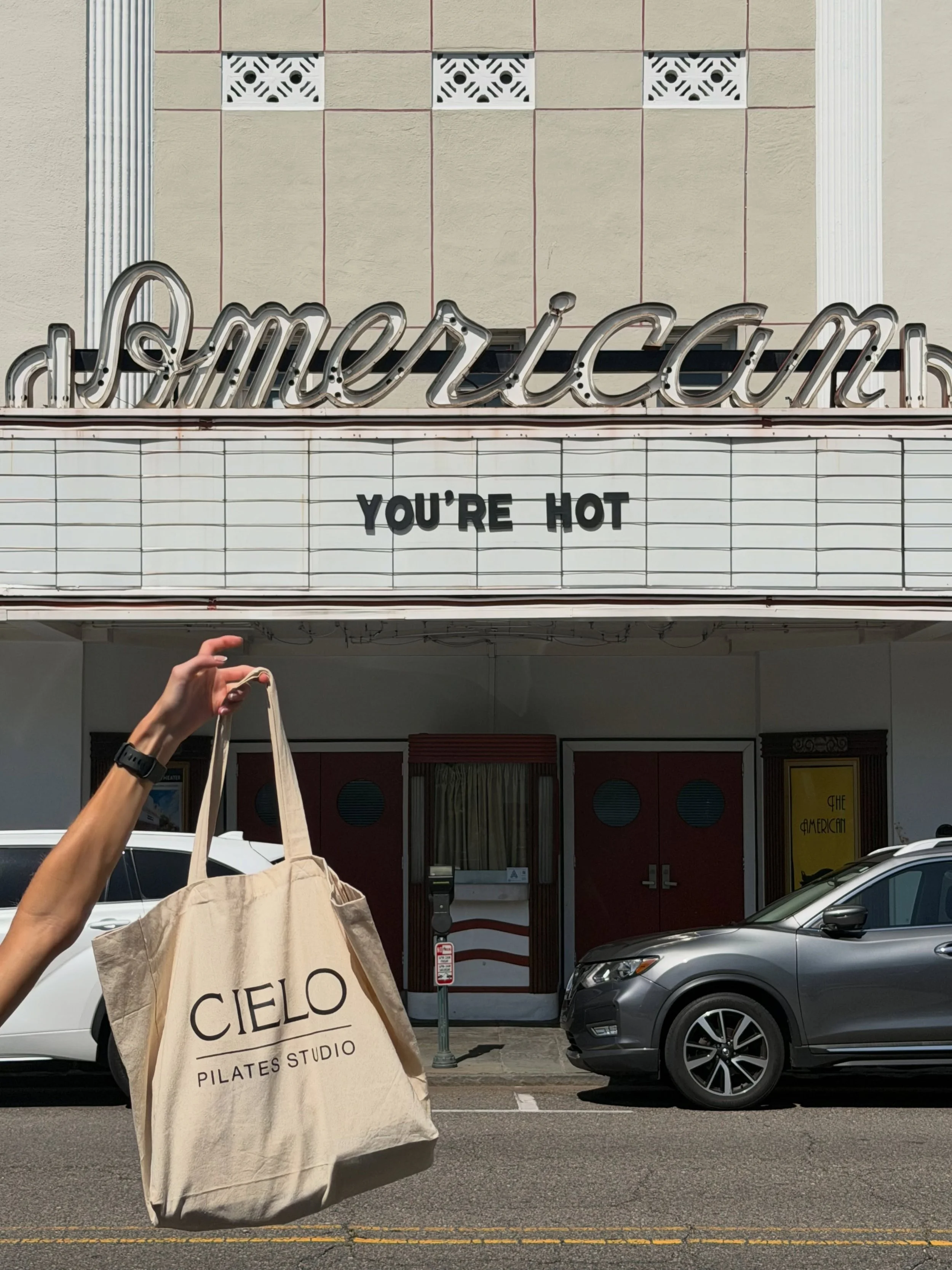 Charleston, you&rsquo;re hot. ☁️🩵 

And if you&rsquo;re one of our Founding Members, this Cielo tote filled with goodies is waiting for you. 🤍 

Link in bio! So excited to meet you all so soon. ☁️

#charleston #charlestonsc #charlestonpilates #pila