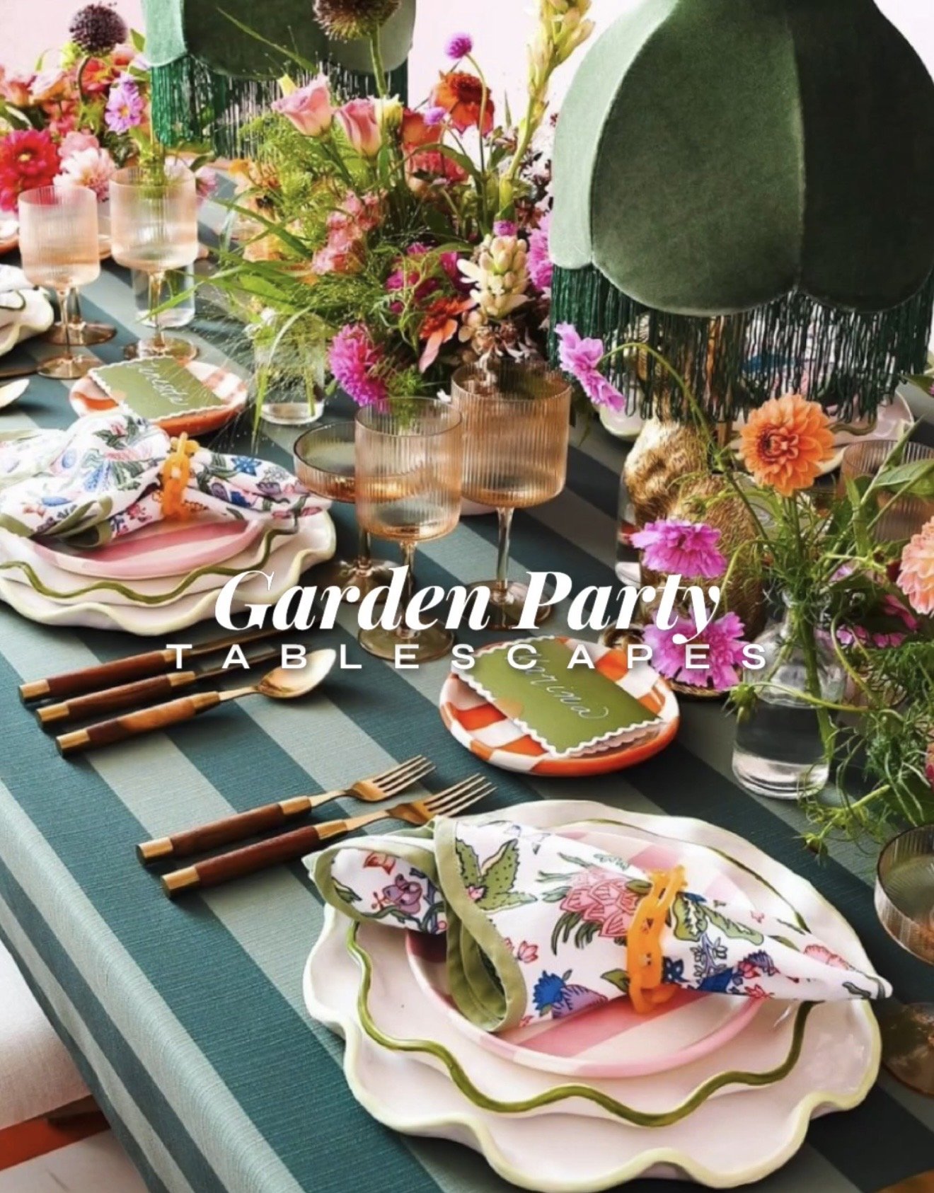 Garden Party Tablescapes
