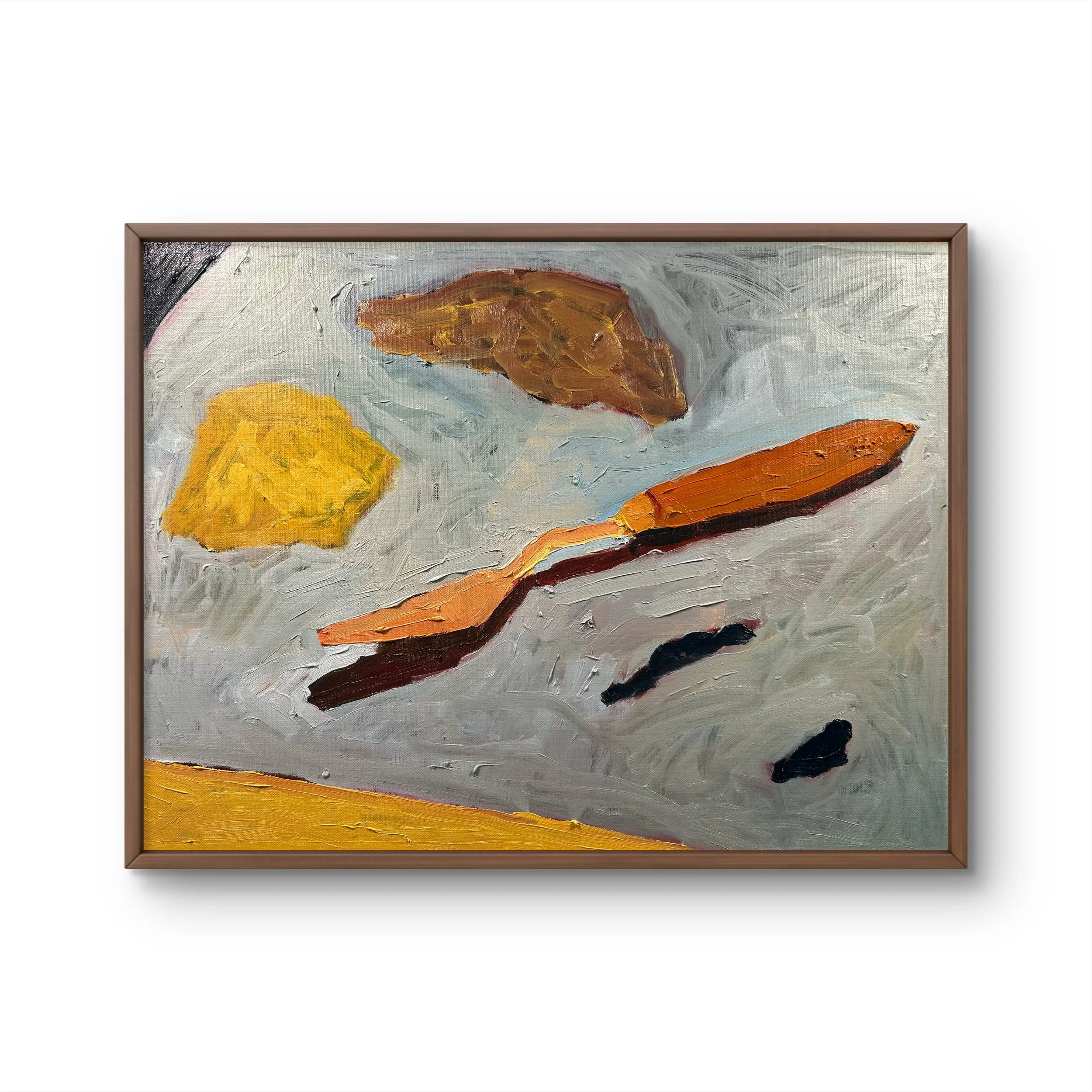 Still Life - Palette Knife, 2026 (12" x 16"; oil on painting paper; unframed)