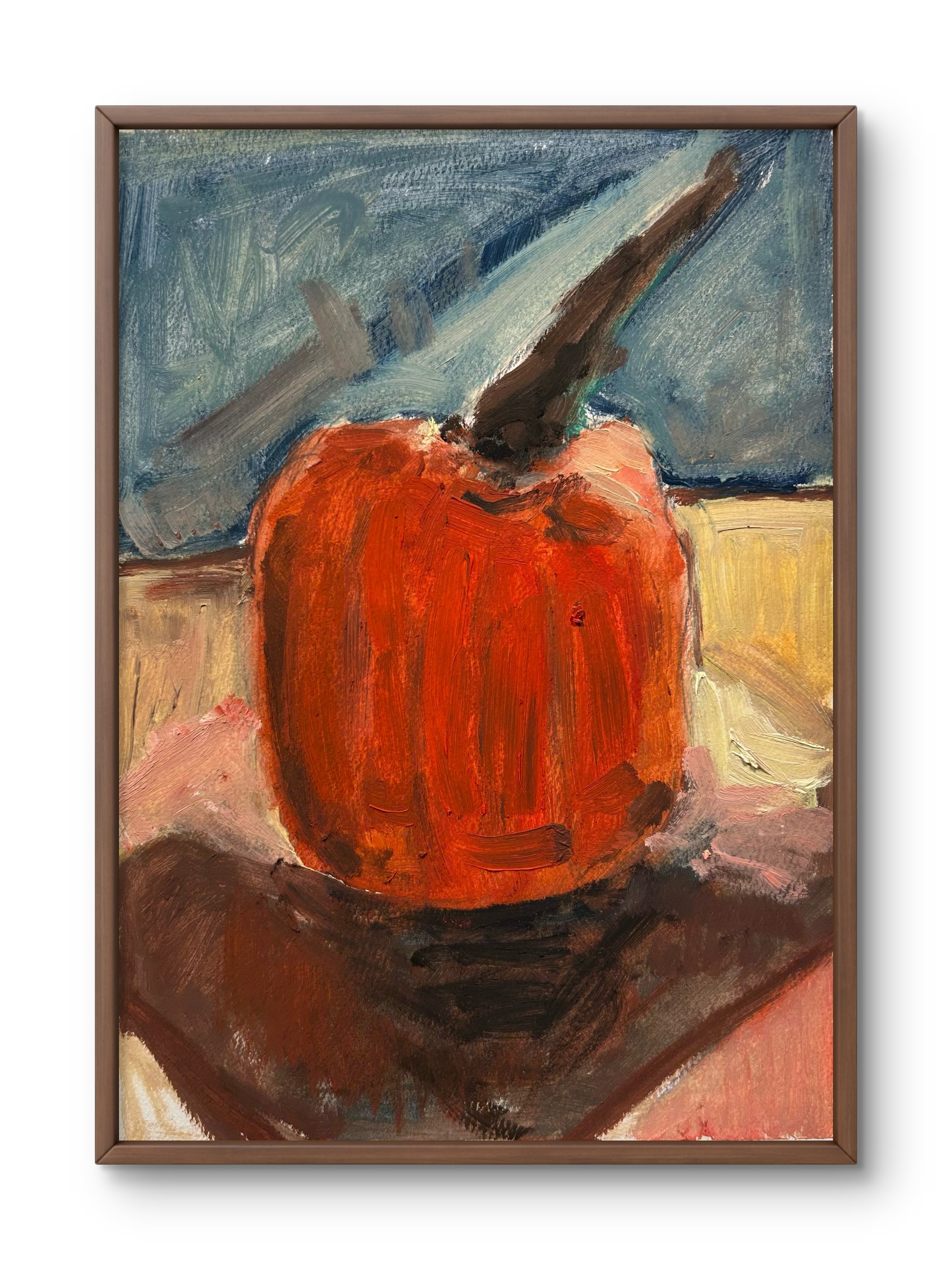 Pumpkin 1, circa 2010 (oil on painting paper).jpg