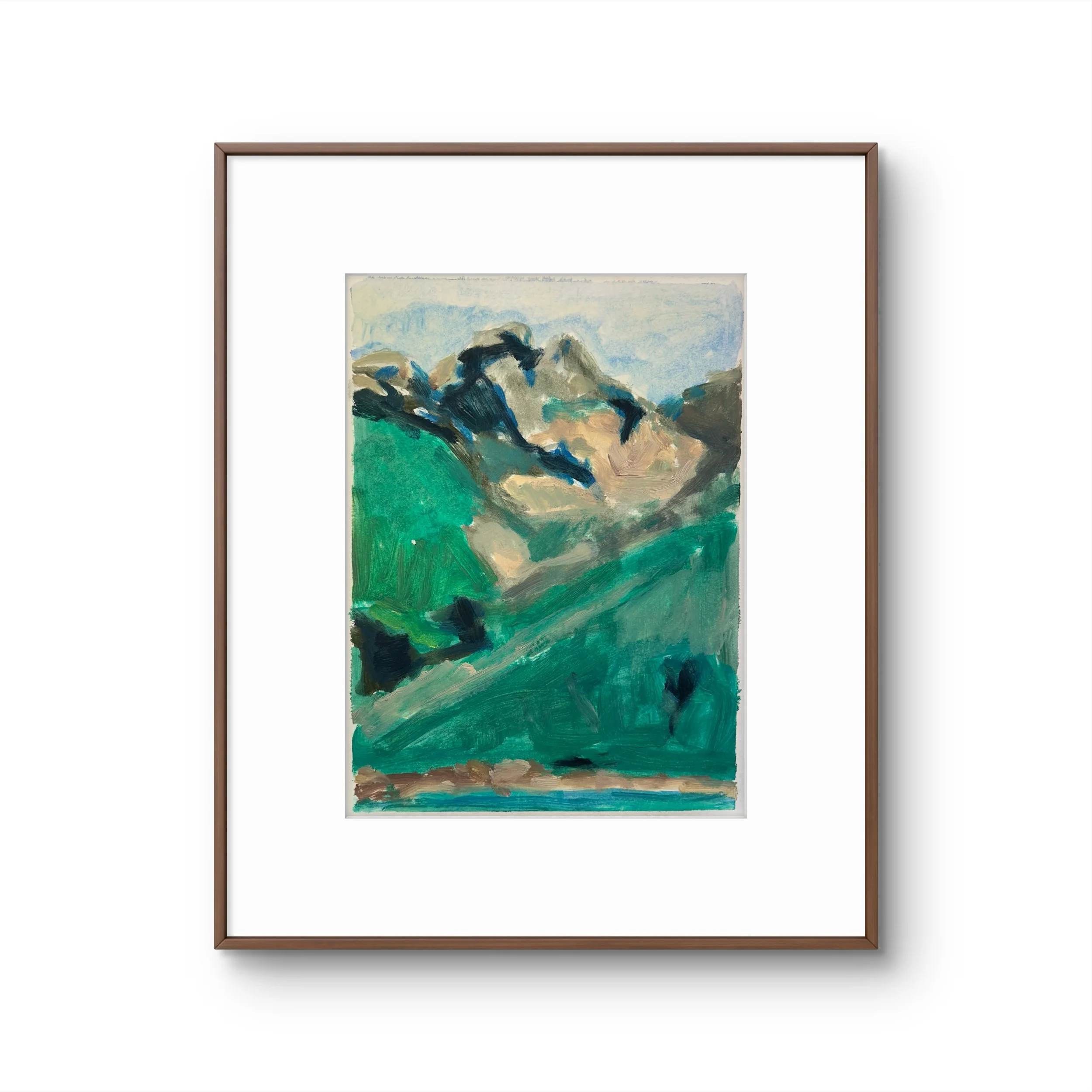 Landscape - Alaska, 2026 (9" x 12"; oil on painting paper; unframed)