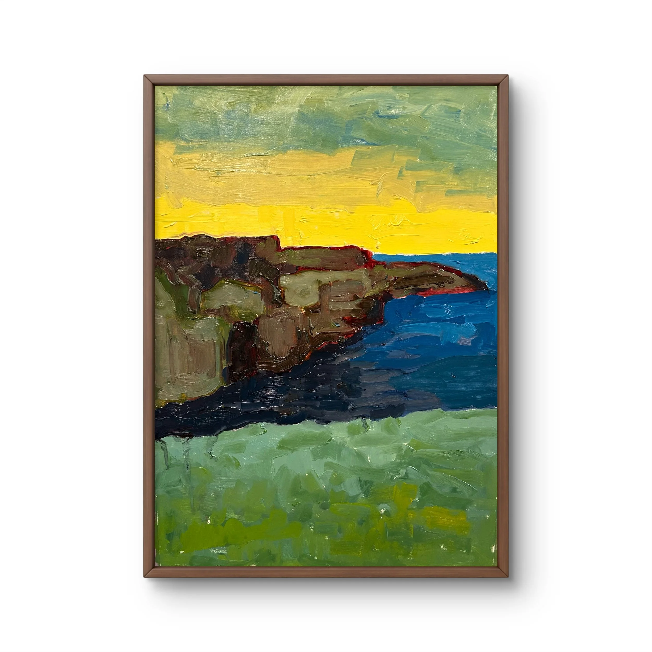 Cliffs of Moher - Ireland 5, 2026 (16" x 12"; oil on painting paper; unframed)