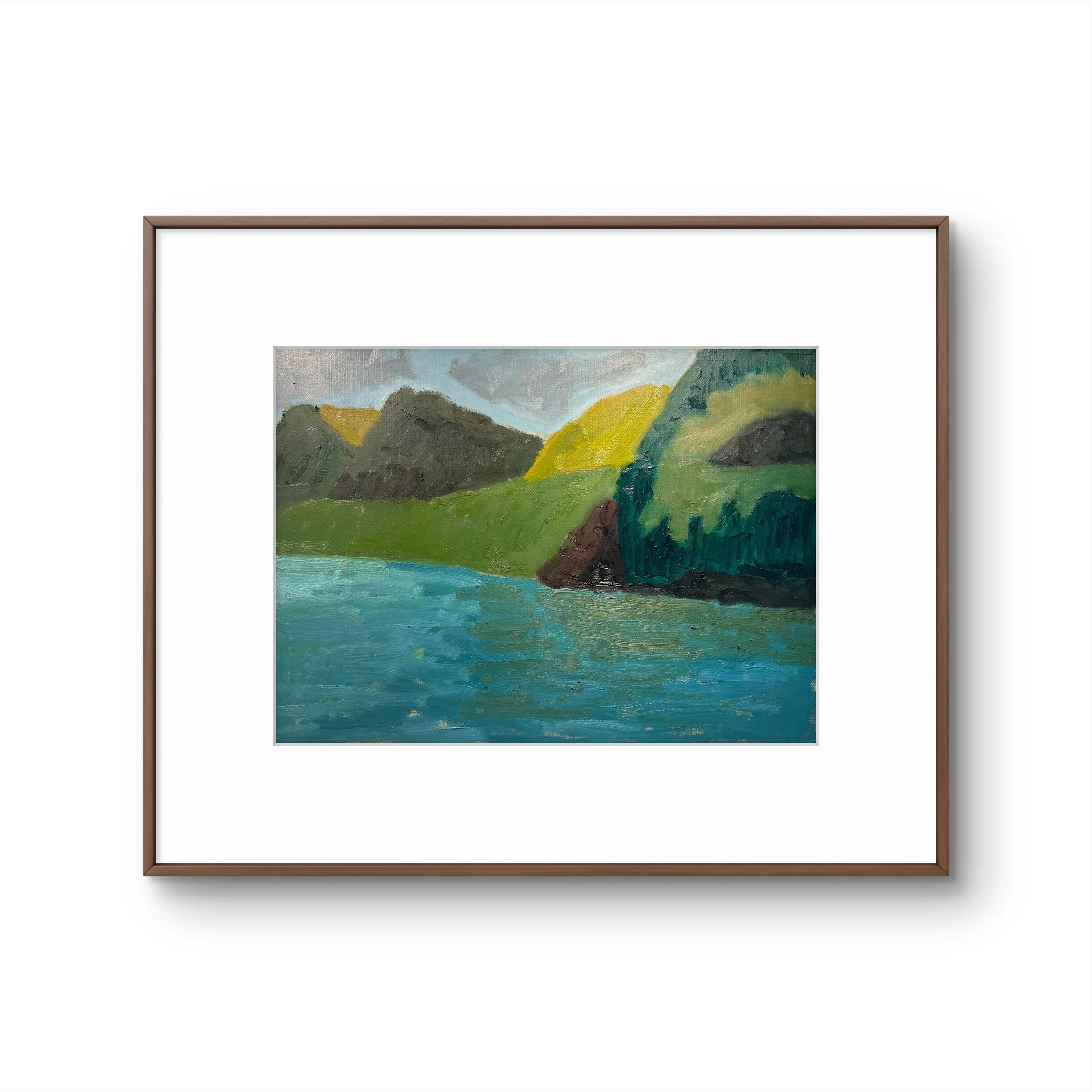 Landscape - Port Valdez, Alaska, 2026 (12" x 16"; oil on painting paper; unframed)