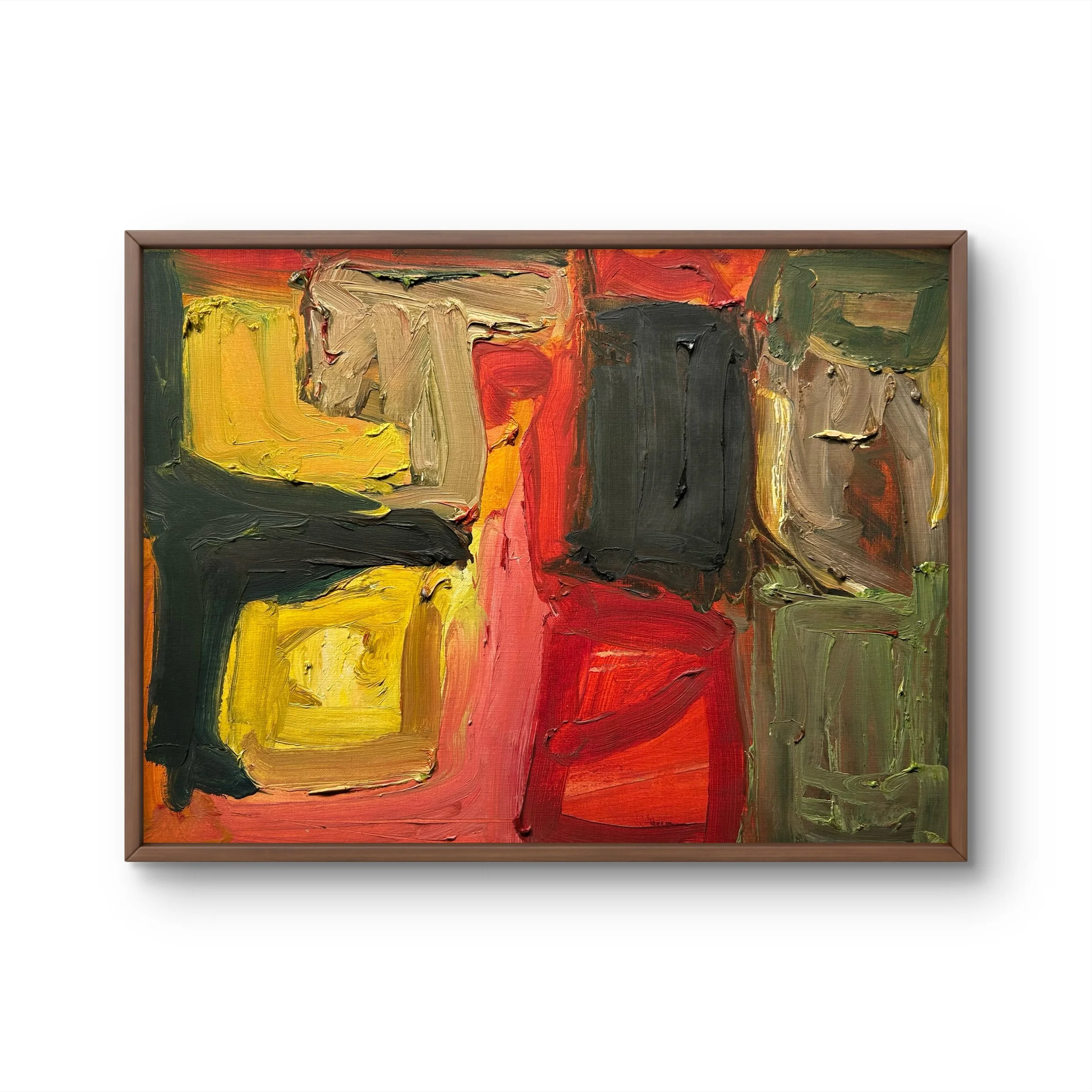 Abstraction 1, 2010 (12" x 16"; oil on painting paper; unframed)