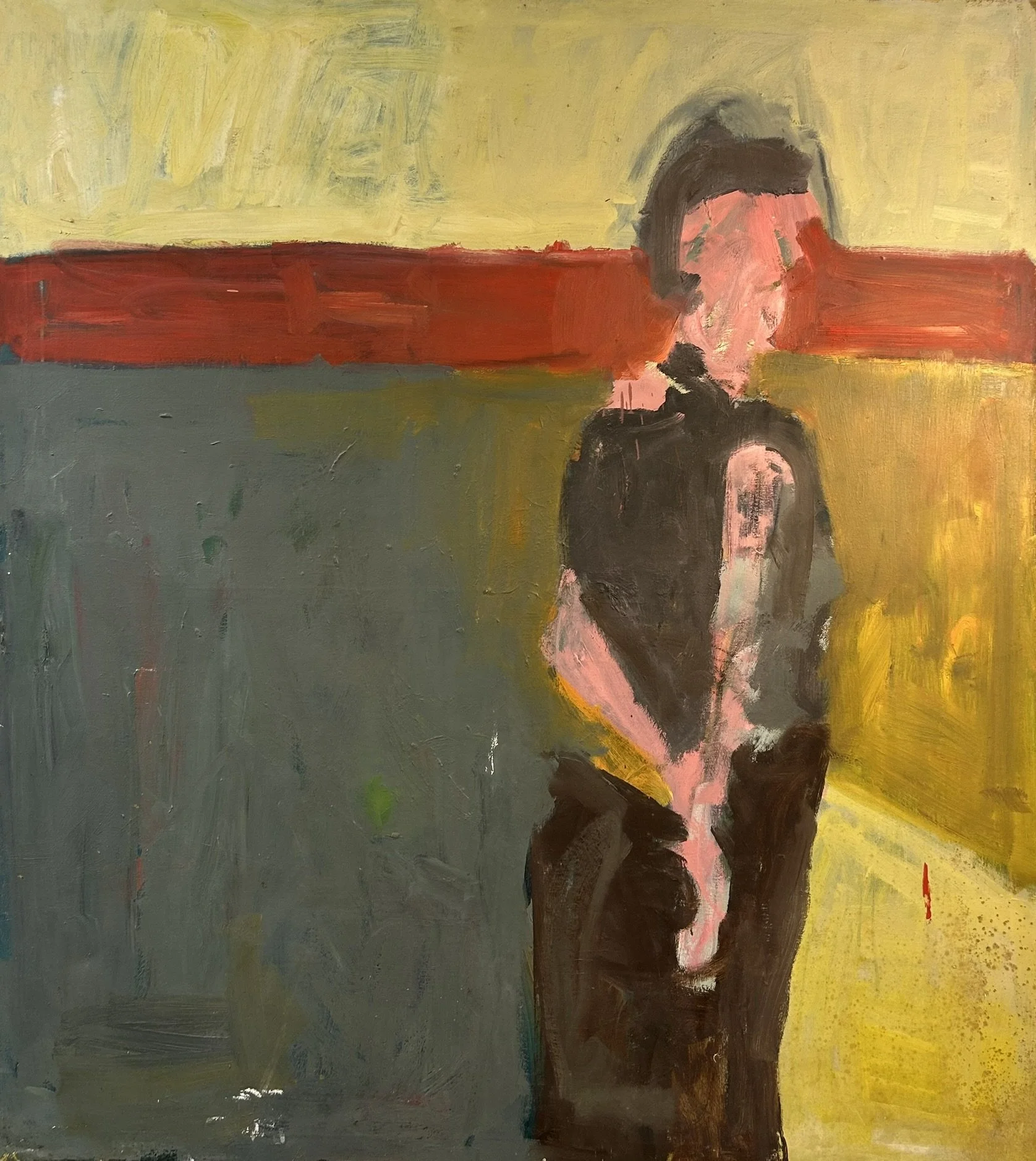 Female Figure, 1992 (54" x 48"; oil on canvas; unframed)