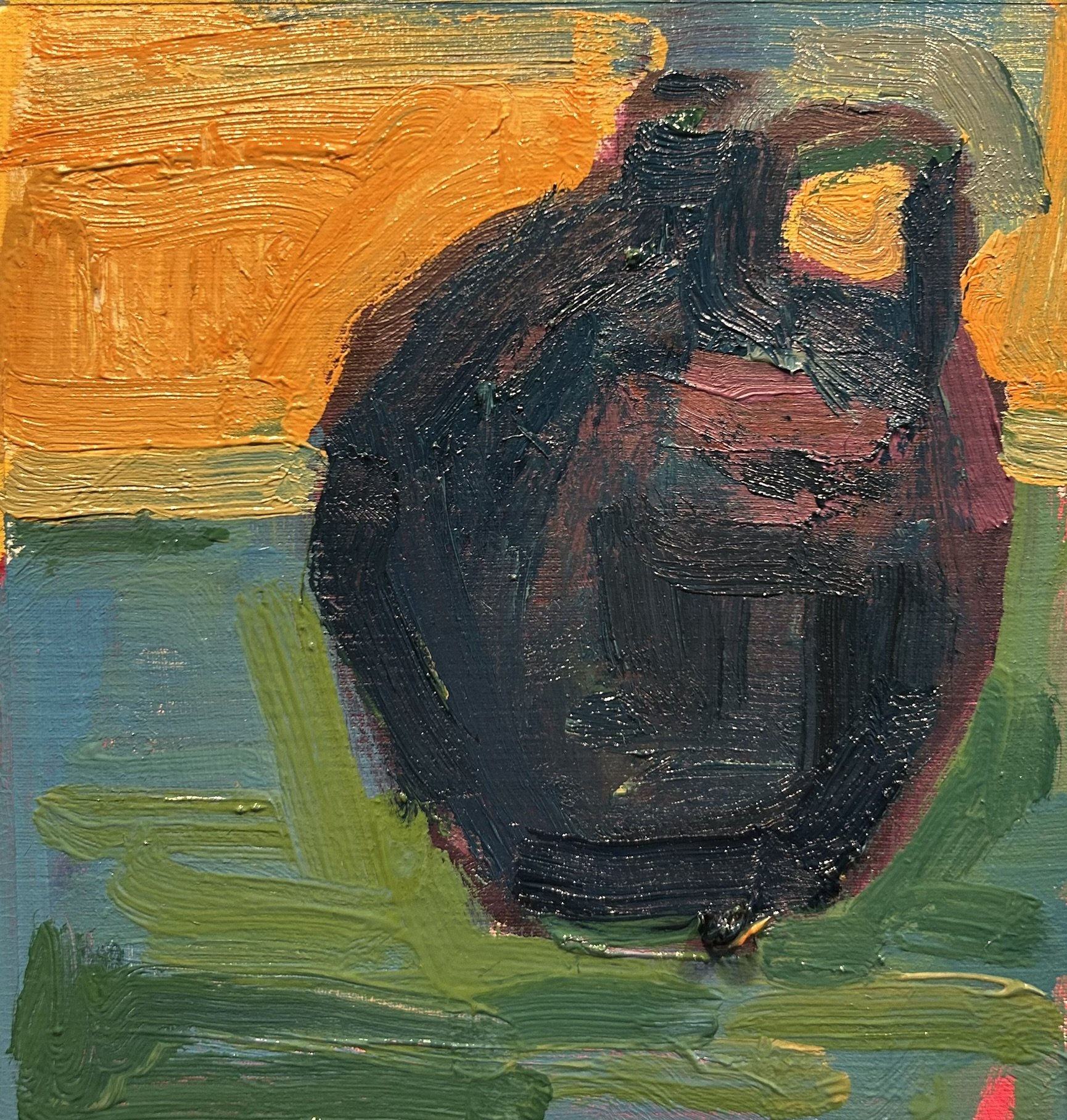 Jug 2, 2026 (5.75" x 5.5"; oil on painting paper; unframed)