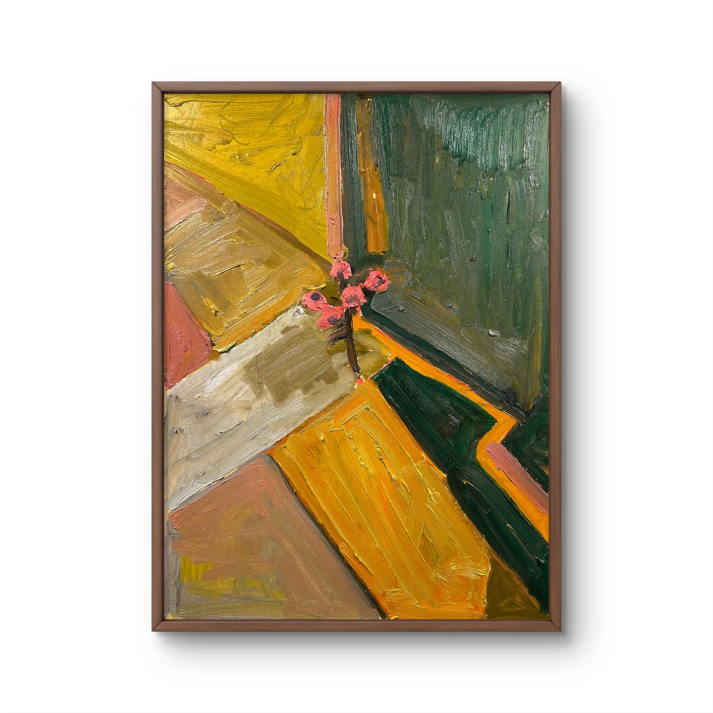 Still Life - Sidewalk Flower, 2026 (16" x 12"; oil on painting paper; unframed)