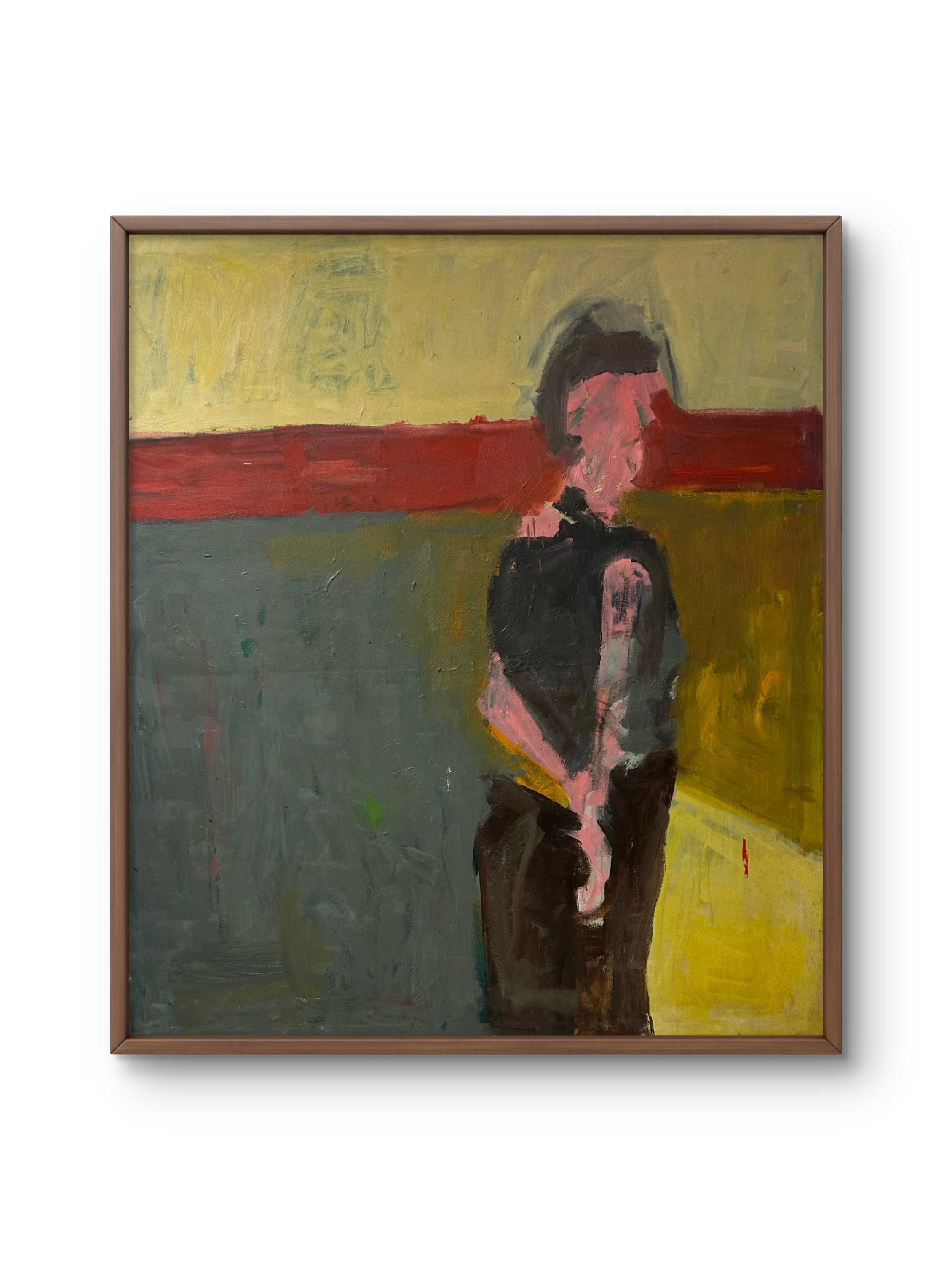 Female Figure, 1992 (oil on canvas) (Mock Frame).jpg