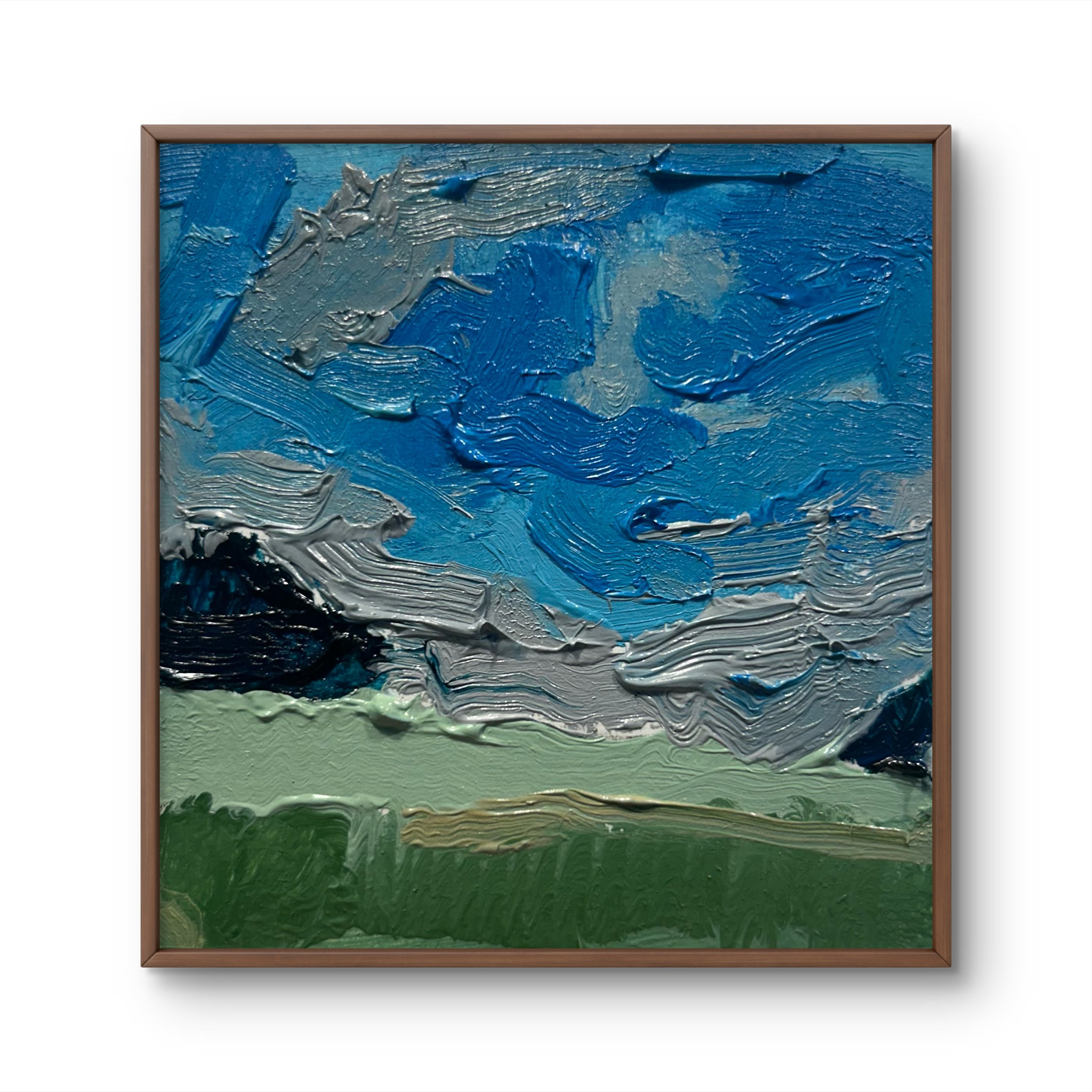 Field, Waterville, NY 4, 2026 (3" x 3"; oil on painting paper; unframed)