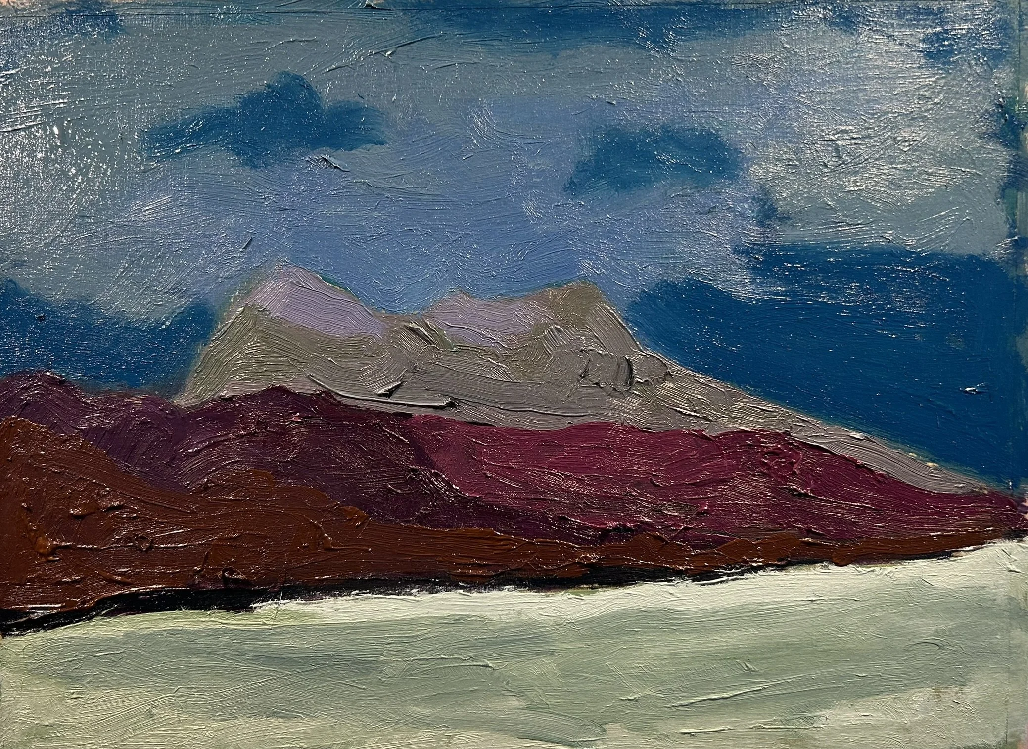 Mount Verstovia - Sitka, Alaska, 2026 (9" x 12"; oil on painting paper; unframed)