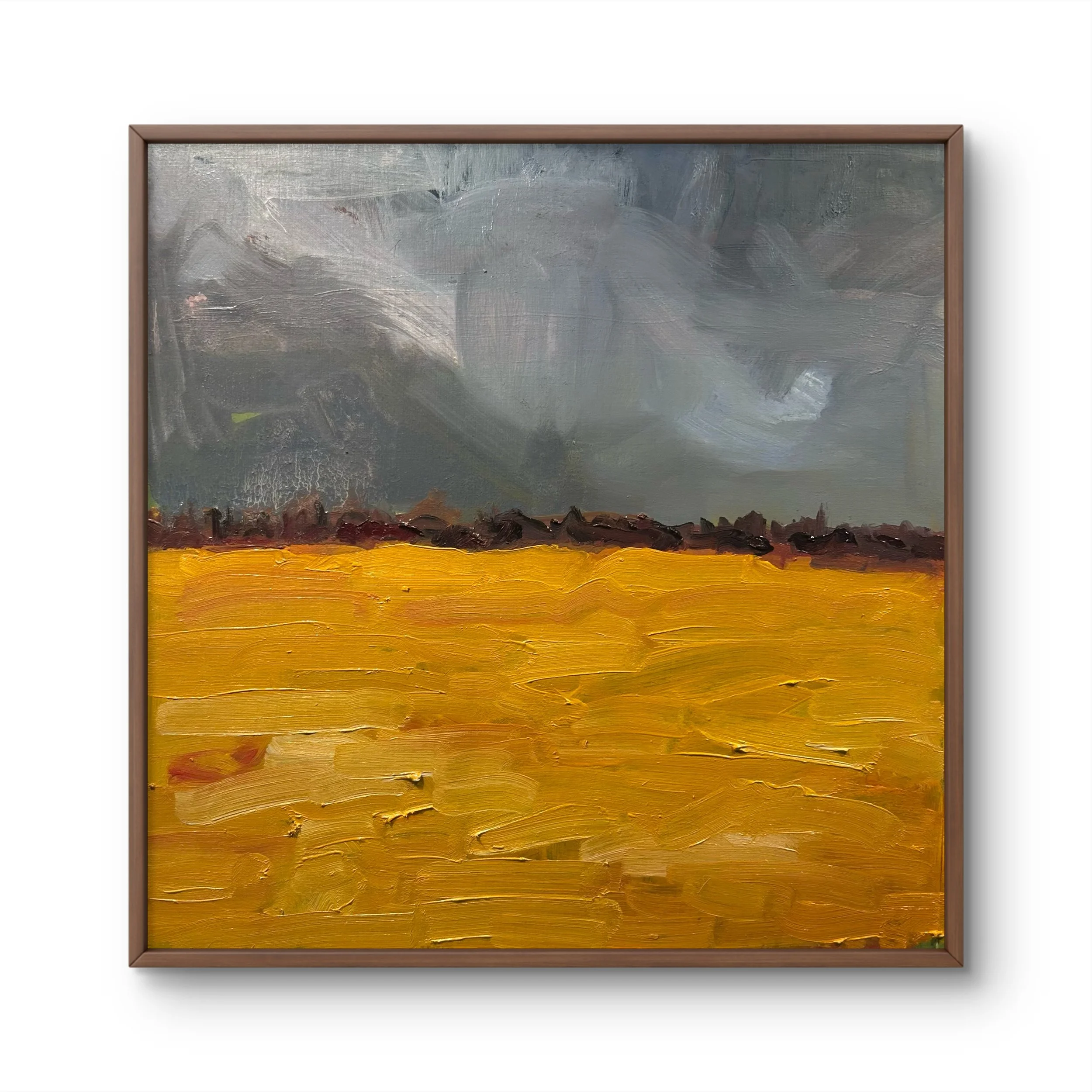 Field - Glenstone, 2026 (12" x 12"; oil on painting paper; unframed)