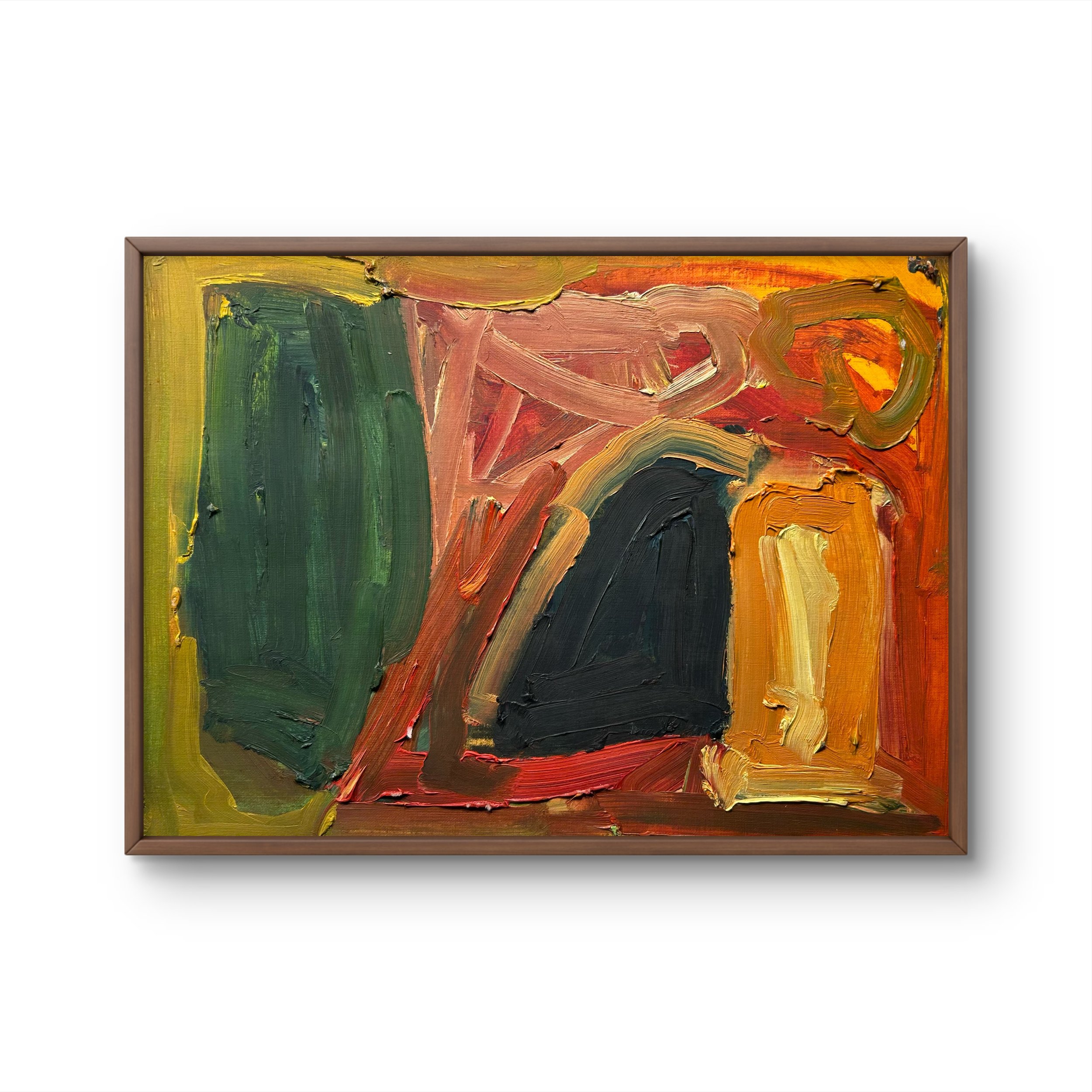 Abstraction 2, 2010 (12" x 16"; oil on painting paper; unframed)