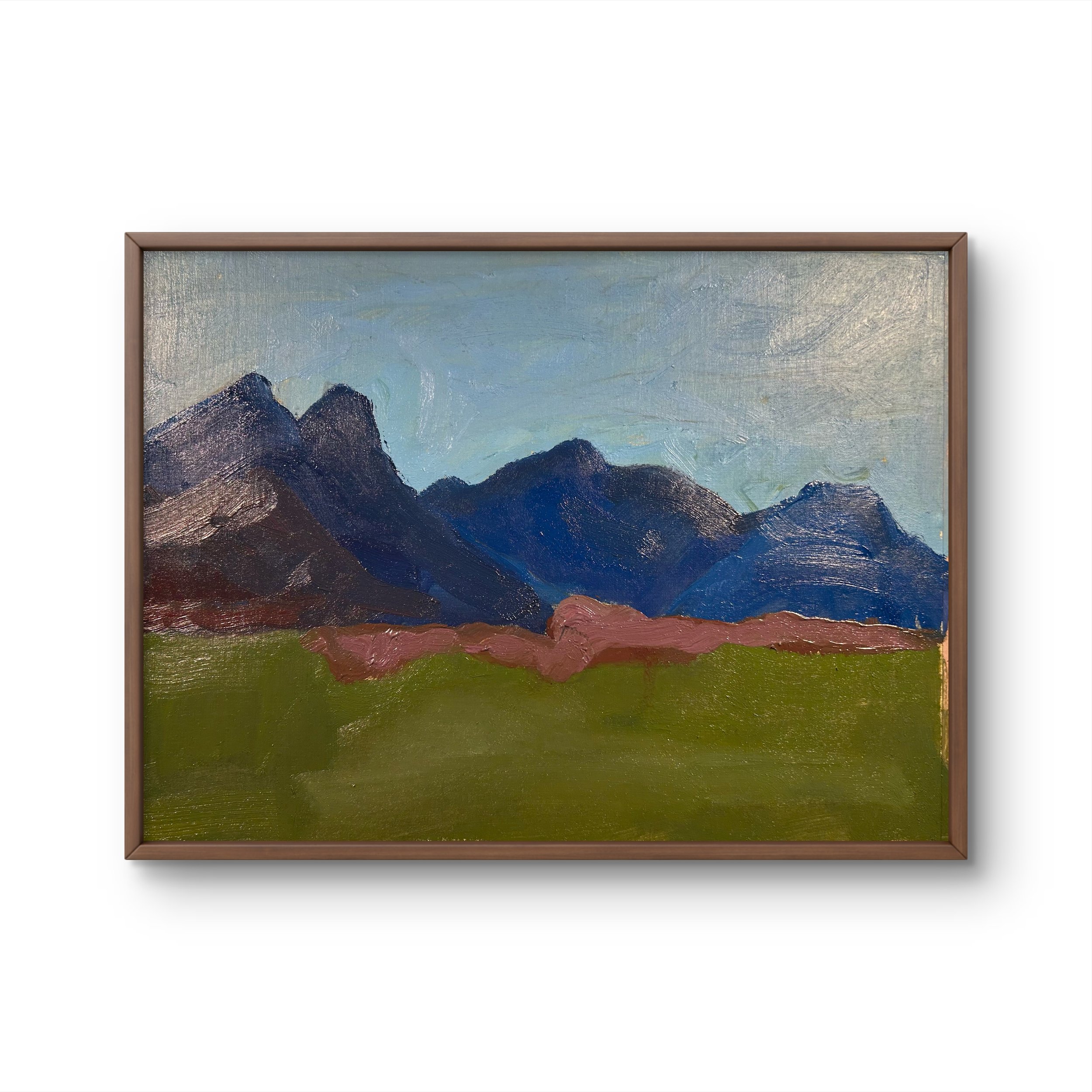 Eastern Channel 2 - Sitka, Alaska, 2026 (9" x 12"; oil on painting paper; unframed)