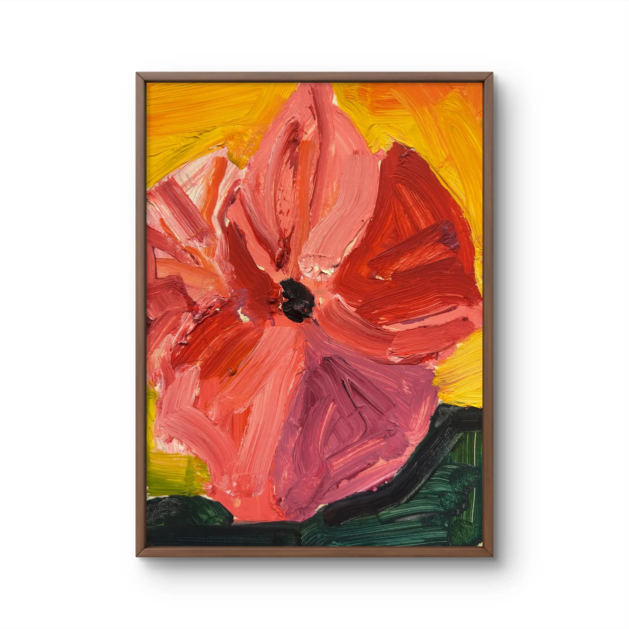 Flower 2, 2010 (7.75" x 5.75"; oil on painting paper; unframed)