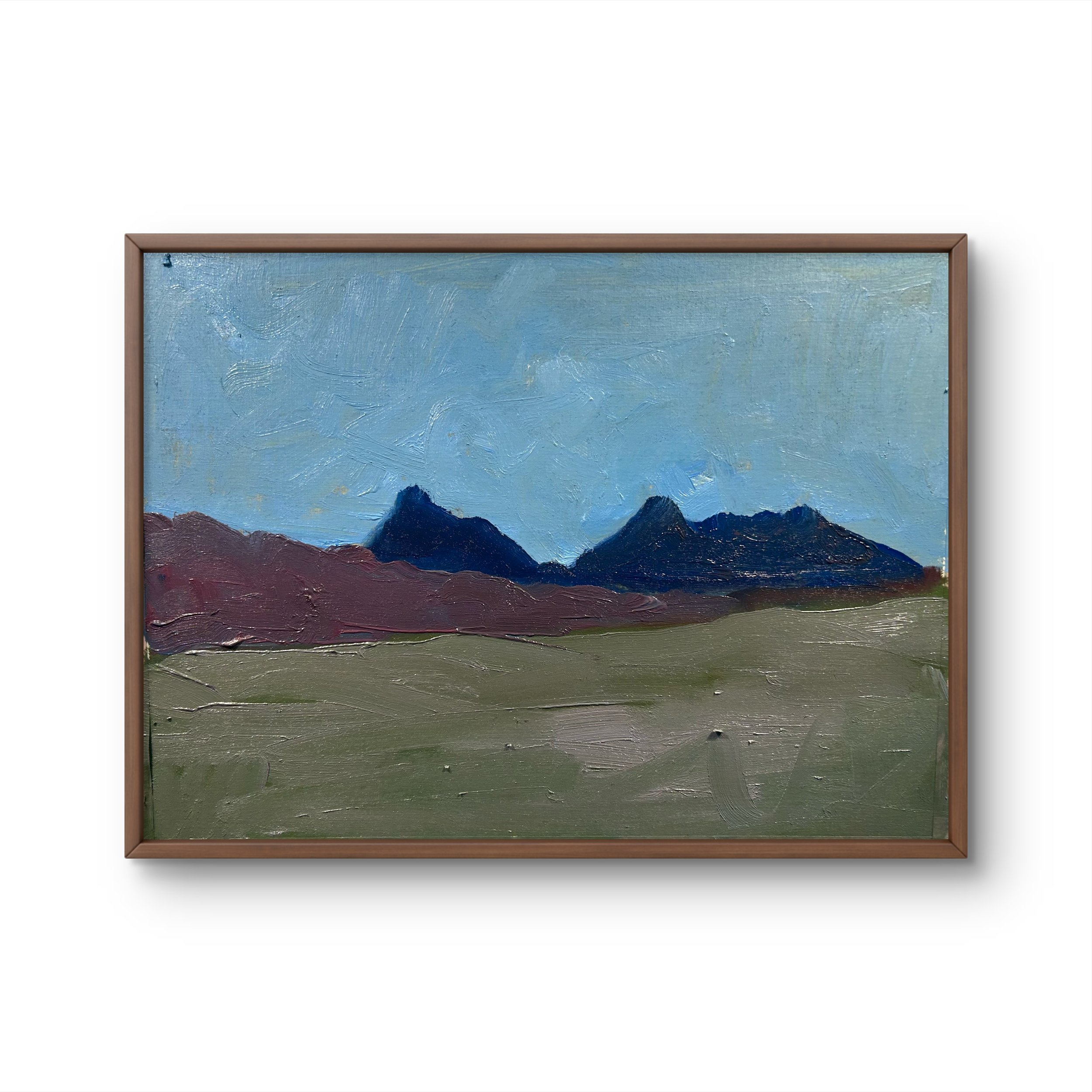 Valdez Narrows - Valdez, Alaska, 2026 (9" x 12"; oil on painting paper; unframed)