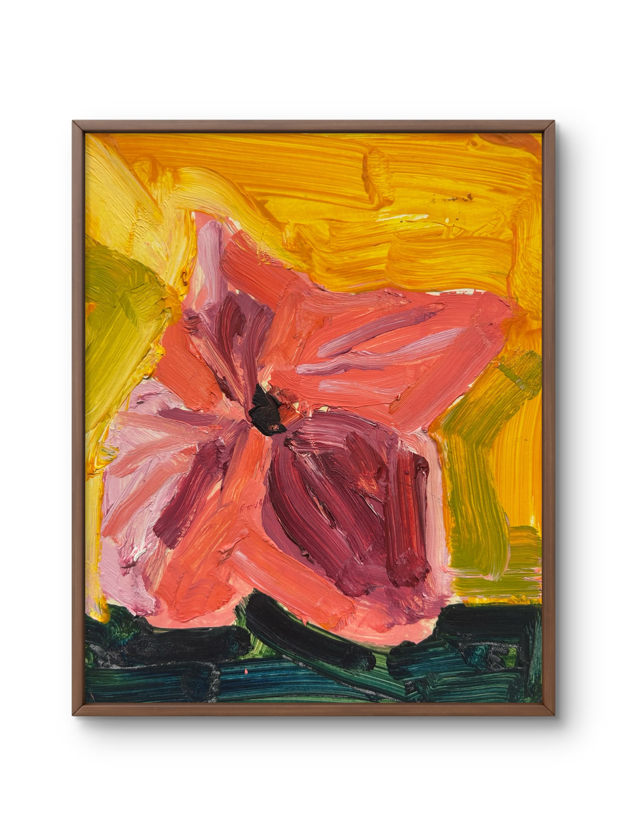 Flower 1, 2010 (8.25" x 6.75"; oil on painting paper; unframed)
