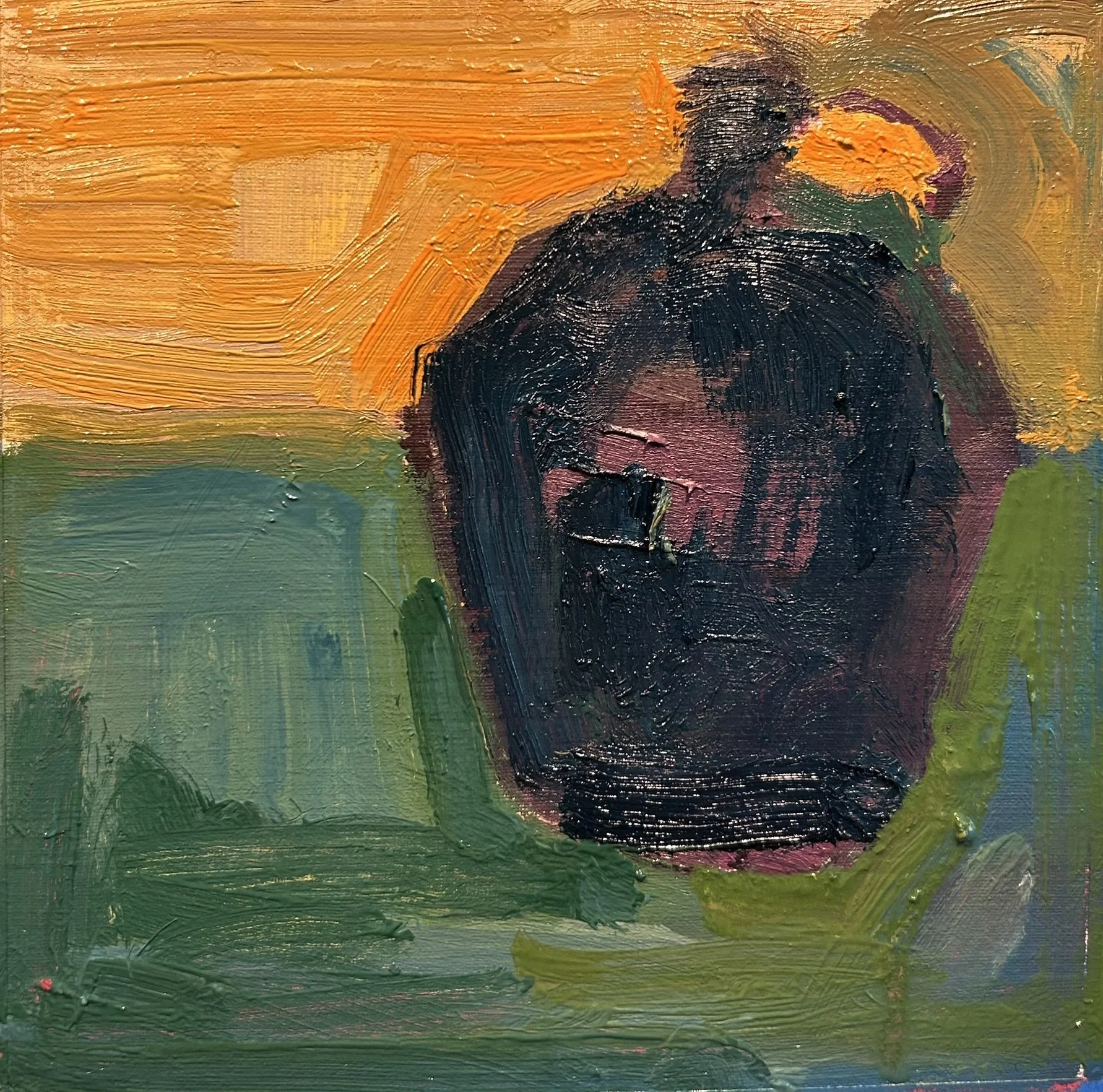 Jug 1, 2026 (5.75" x 5.5"; oil on painting paper; unframed)