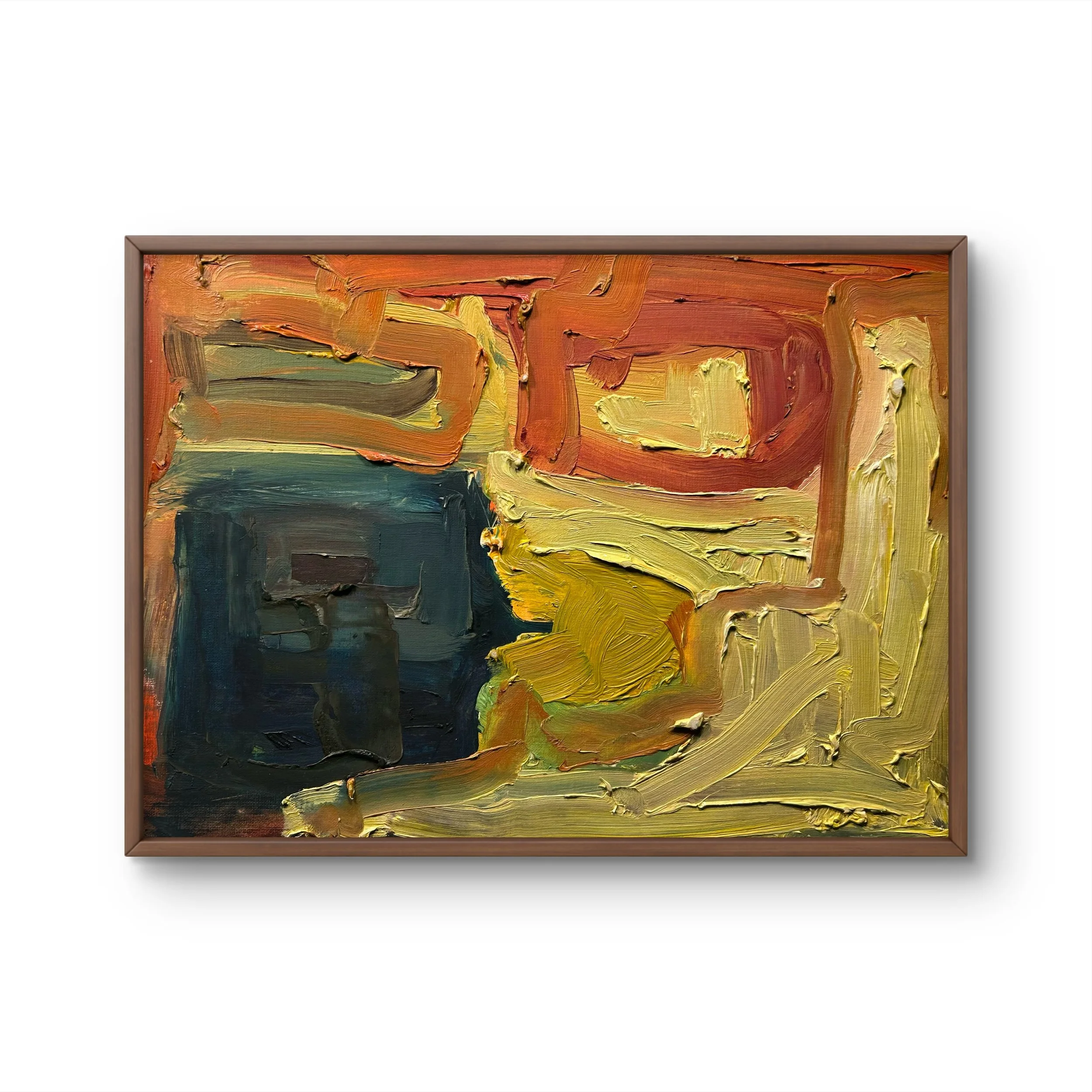 Abstraction 4, 2010 (12" x 16"; oil on painting paper; unframed)