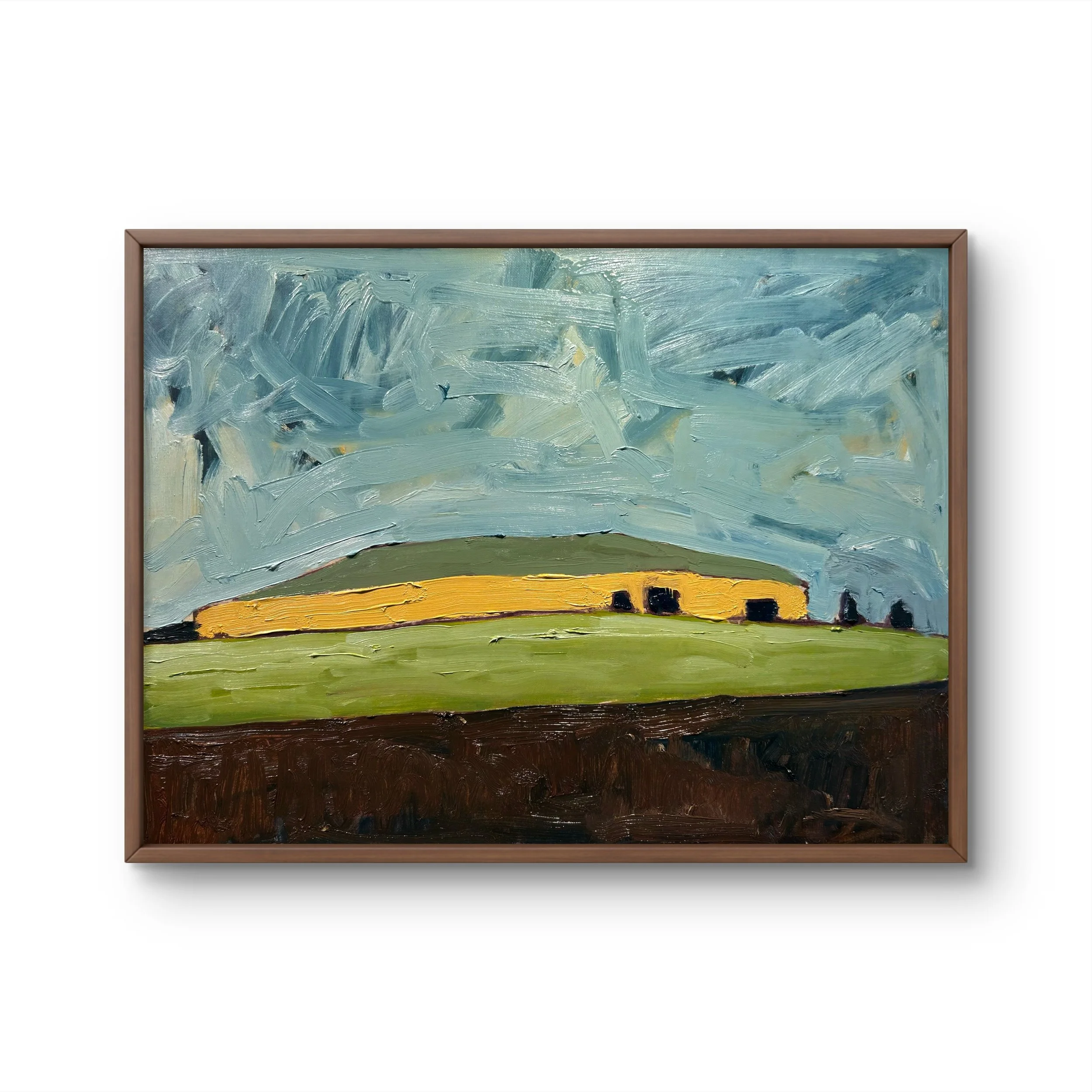 Newgrange - Donore, Co. Meath, Ireland 2, 2026 (12" x 16"; oil on painting paper; unframed)
