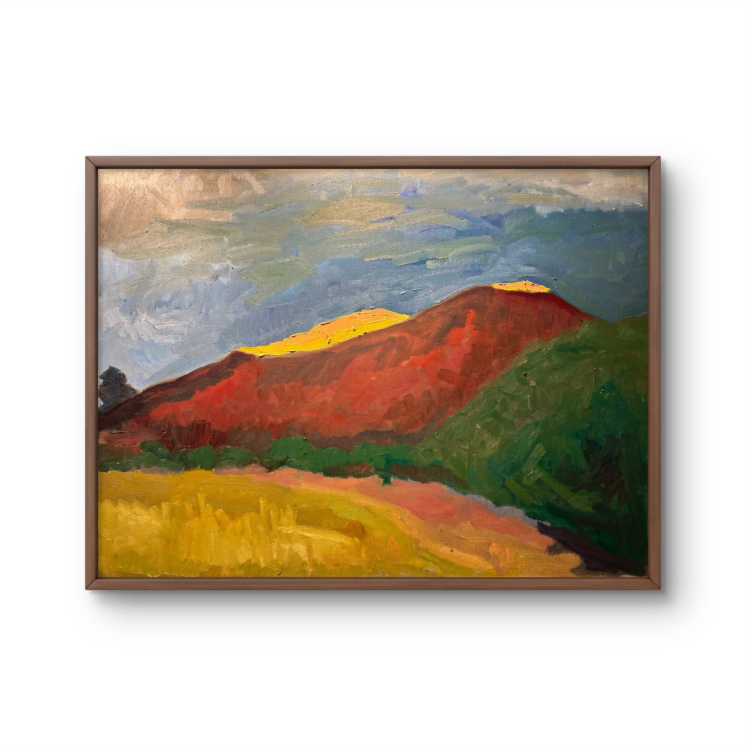 Mountains at Dawn - Ketchum, Idaho 1, 2026 (18" x 24"; oil on painting paper; unframed)