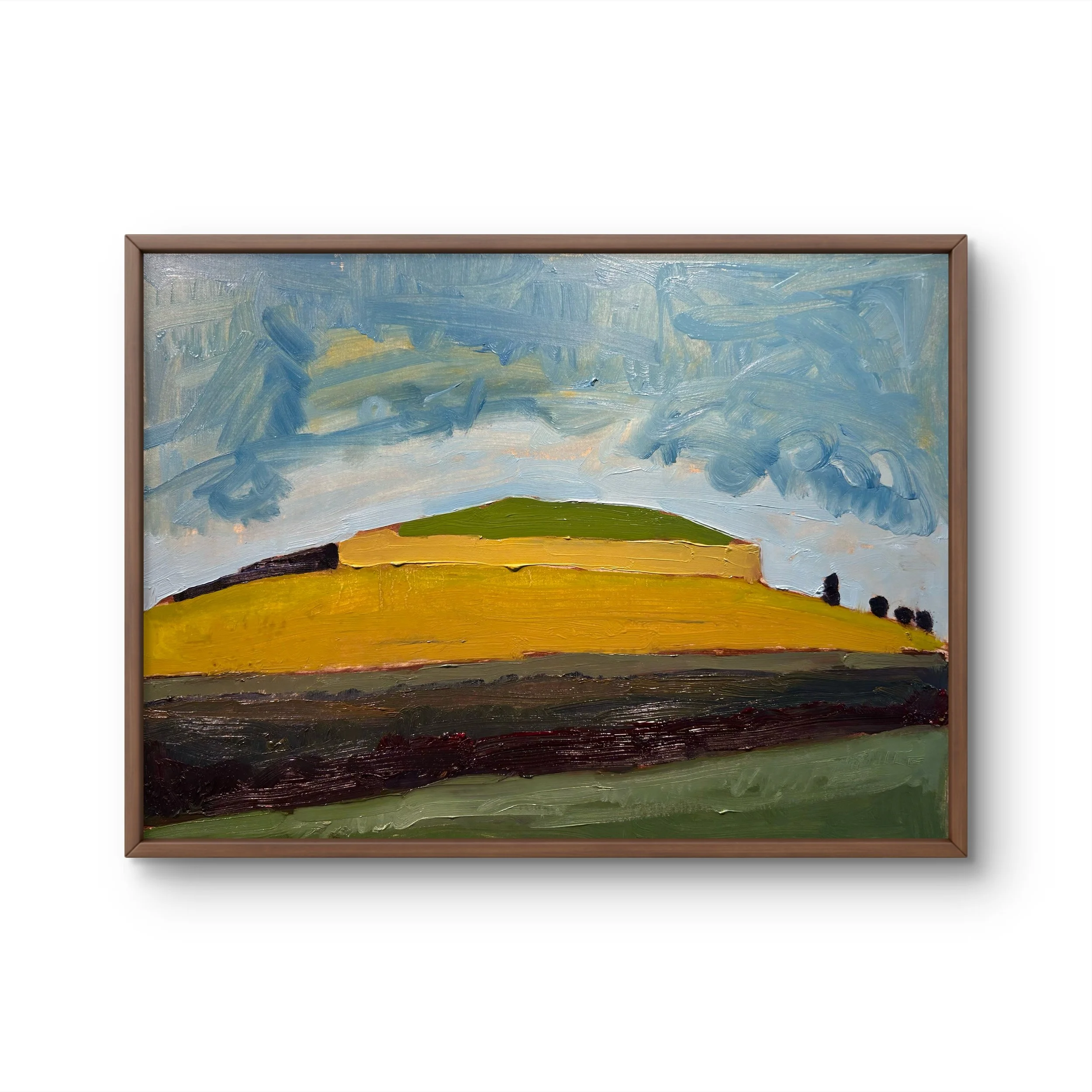 Newgrange - Donore, Co. Meath, Ireland 1, 2026 (12" x 16"; oil on painting paper; unframed)