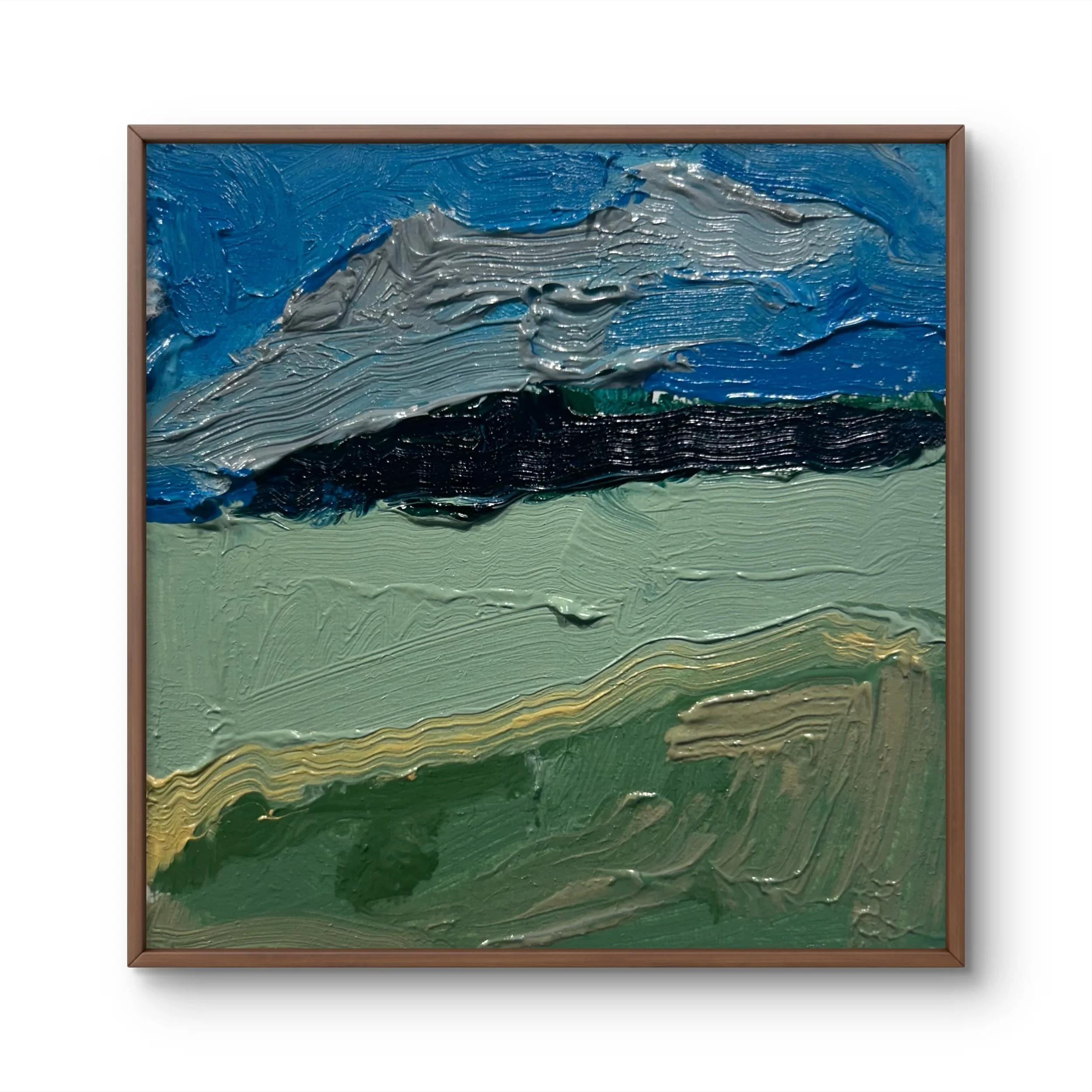 Field, Waterville, NY 2, 2026 (3" x 3"; oil on painting paper; unframed)