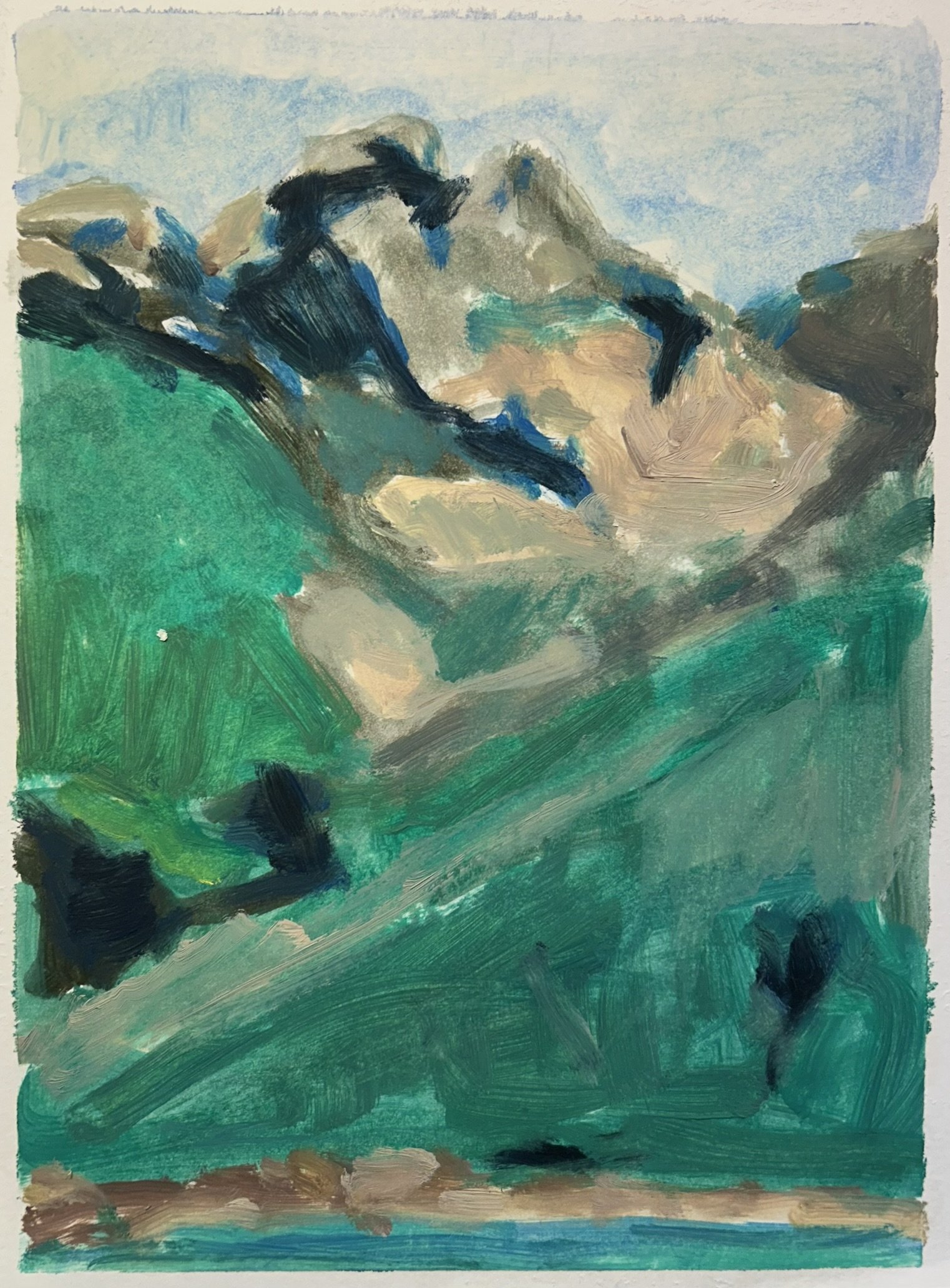 Landscape - Alaska, 2024 (oil on paper).JPEG