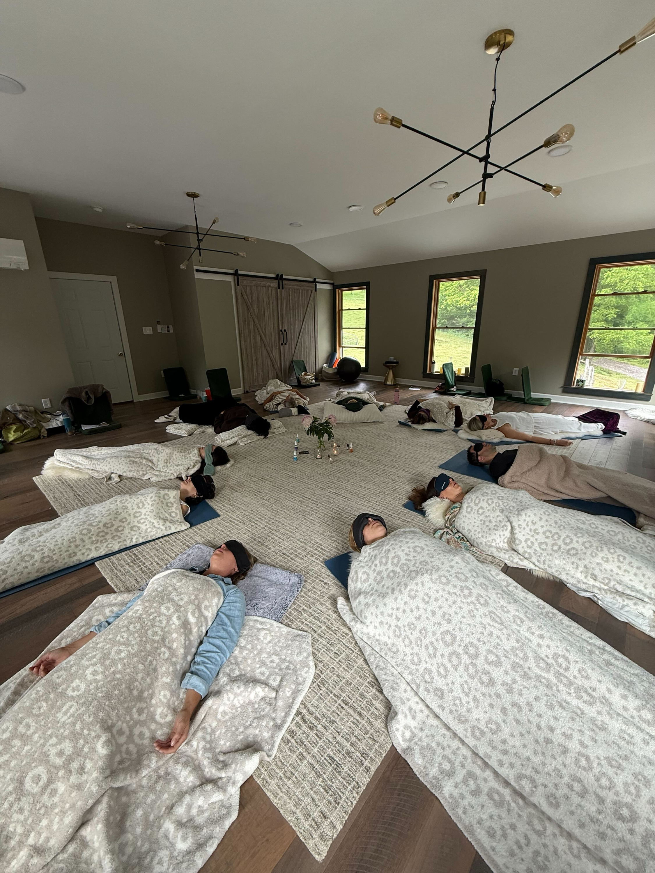 people doing breathwork, active breathwork, Patterson O'Sullivan, Marshall NC, meditation, relaxation, mental spiritual emotional wellbeing