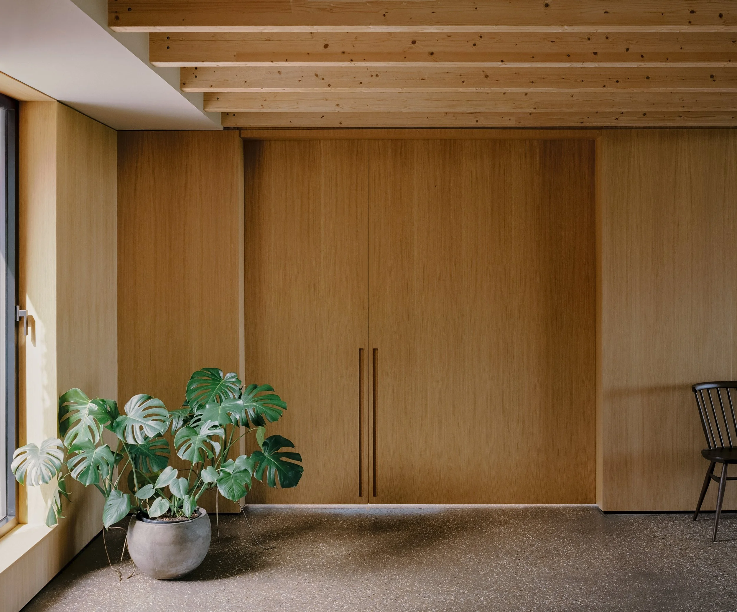Wooden lighrting doors