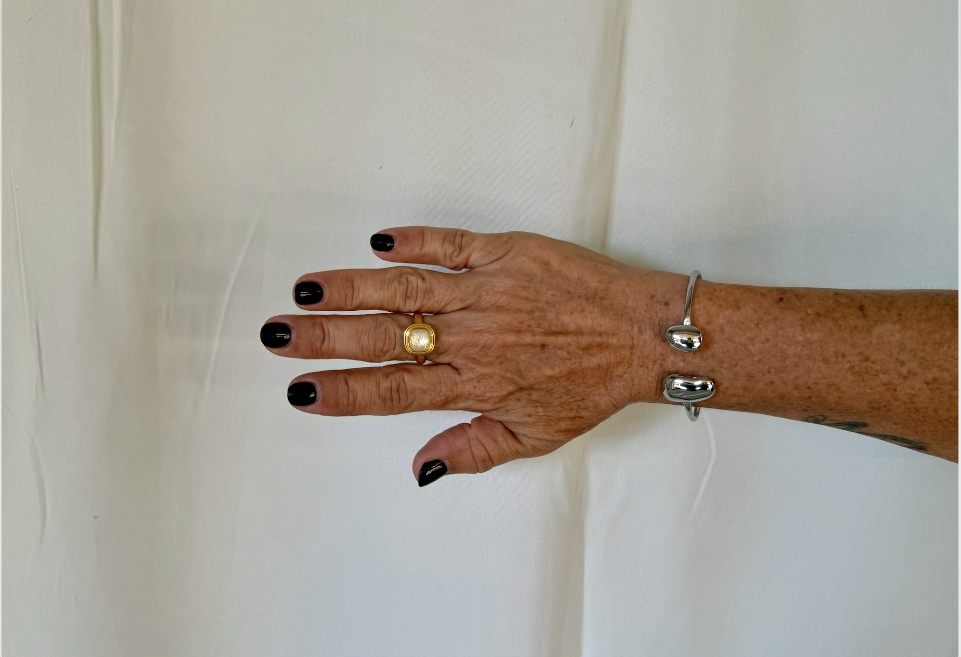 Eliza Vintage Square Gem Ring