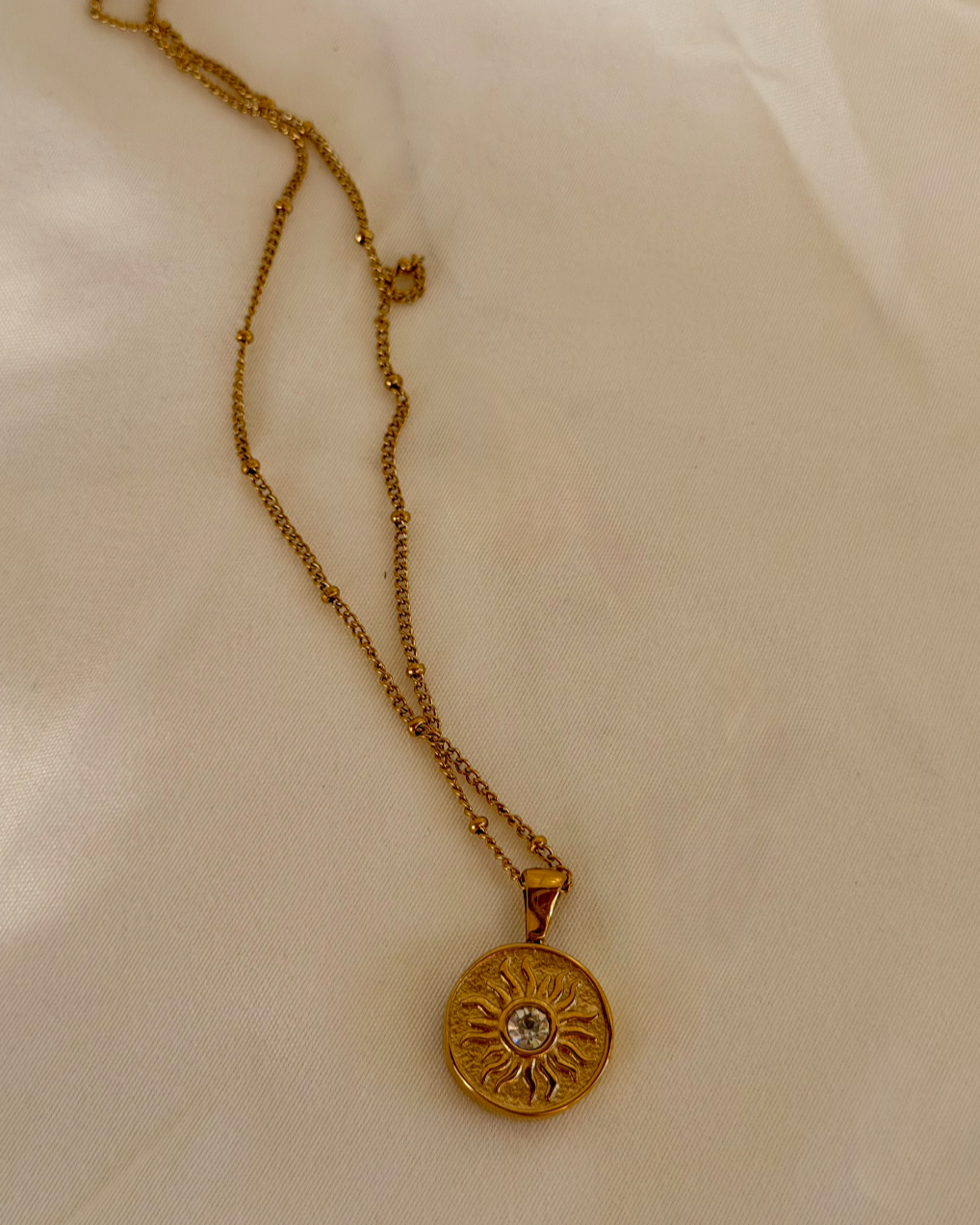 Starla Sun & Moon Medallion Necklace