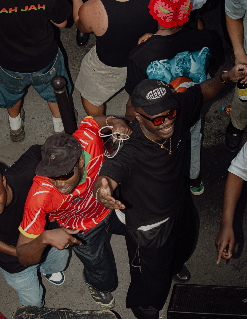 People dancing and enjoying a night out at a party or club.