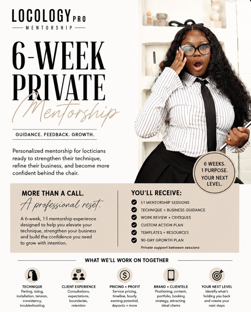 6-week private 1:1 mentorship