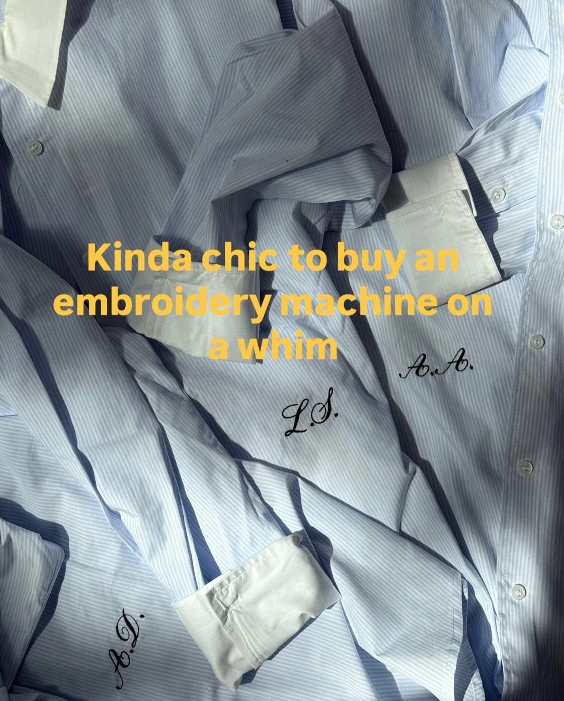 Emphasis on kinda 🪡

#embroidery #embroiderygifts #customembroidery #minneapolis #kindachic