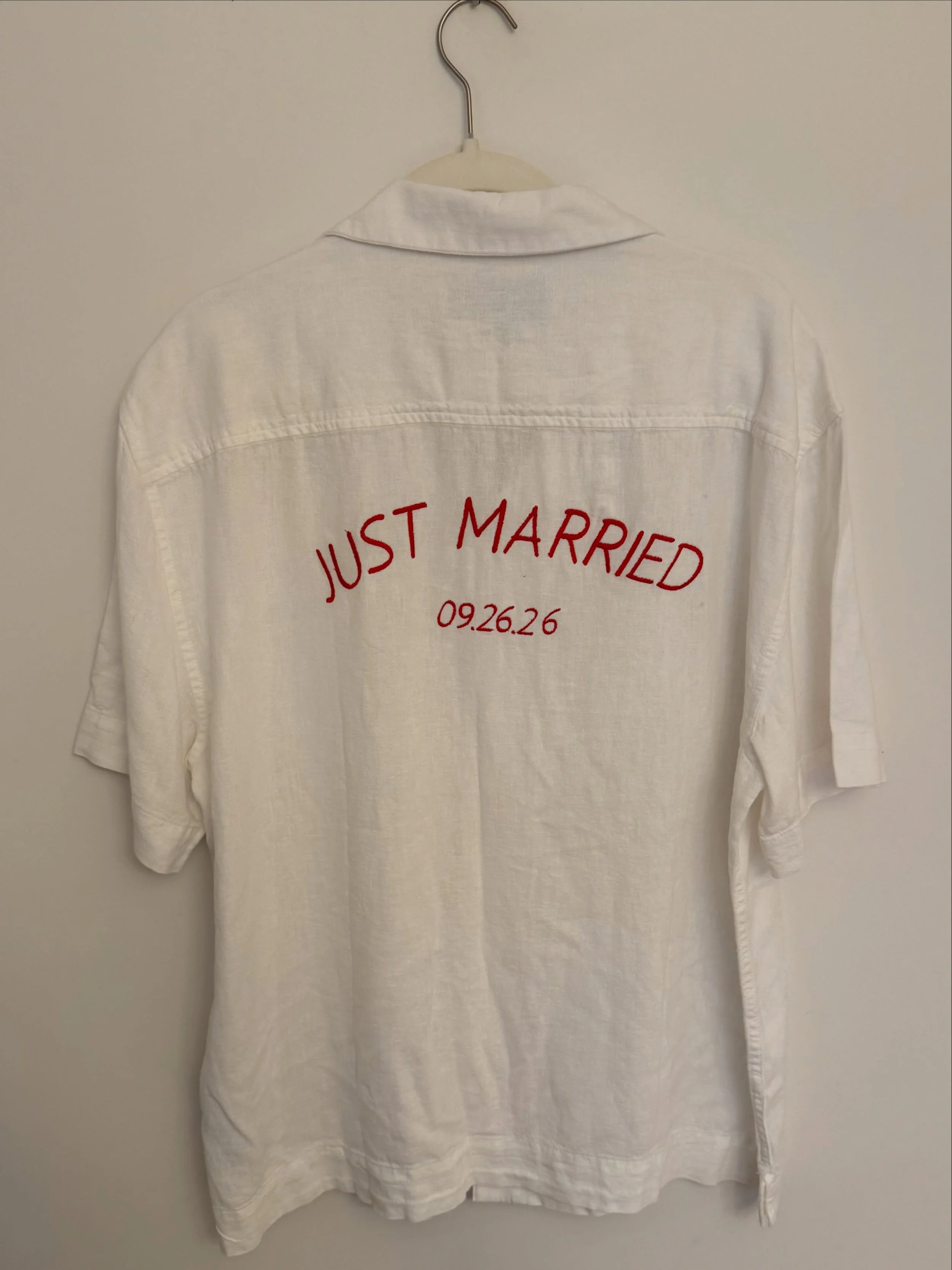 Recent threads: for the groom &amp; bride 👩🏼&zwj;❤️&zwj;💋&zwj;👨🏼🪡 #embroidery #customembroidery #minneapolis #customgifts #wedding
