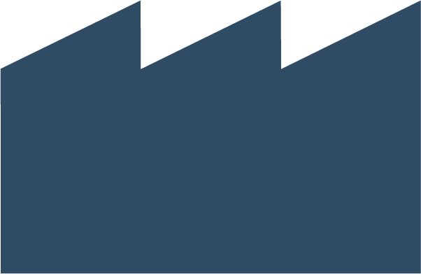 Abstract image with blue background and black triangular shapes at the top.