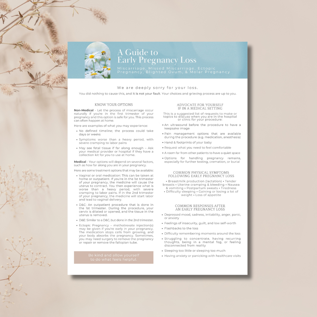 A Guide to Early Pregnancy Loss Digital PDF