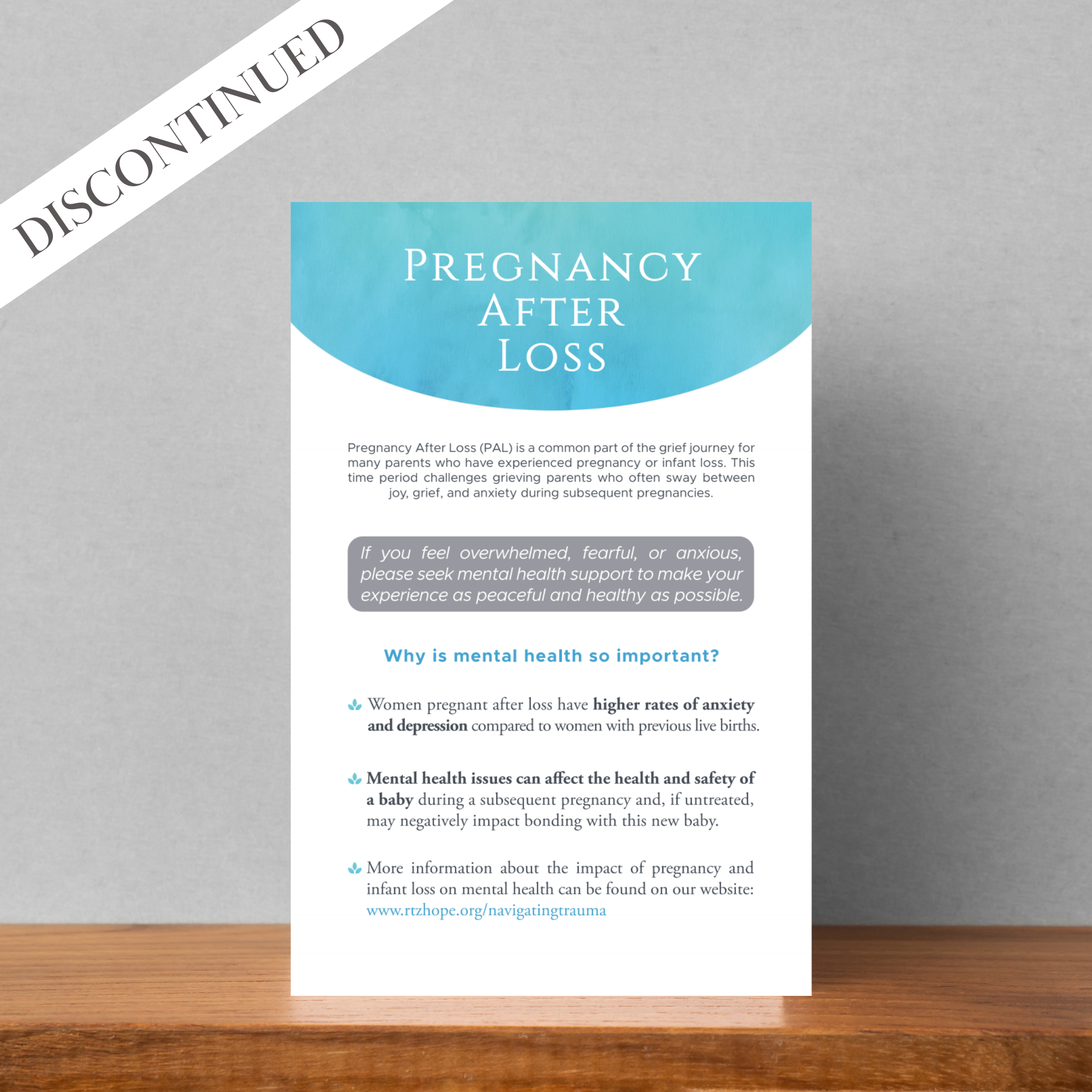 OLD: Pregnancy After Loss Brochure