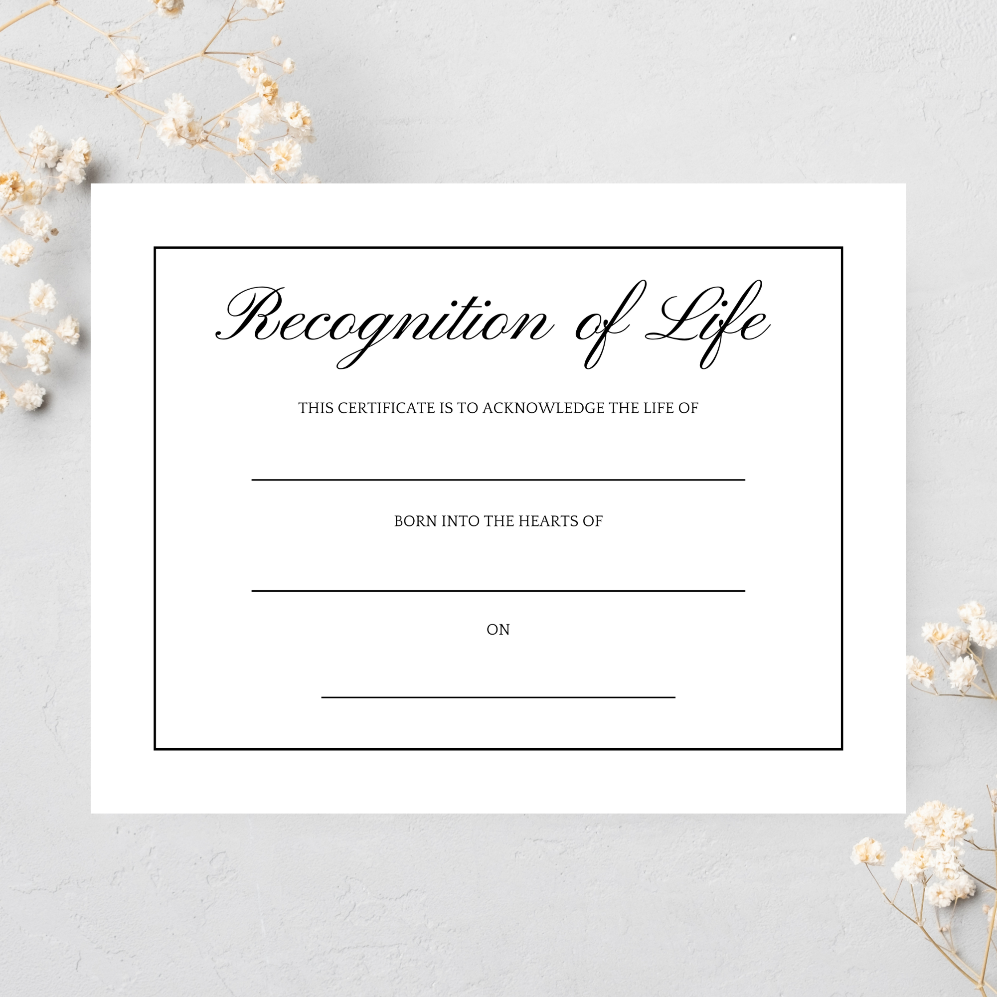 Recognition of Life Certificate: Traditional