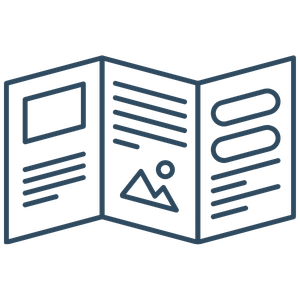 icon of a brochure