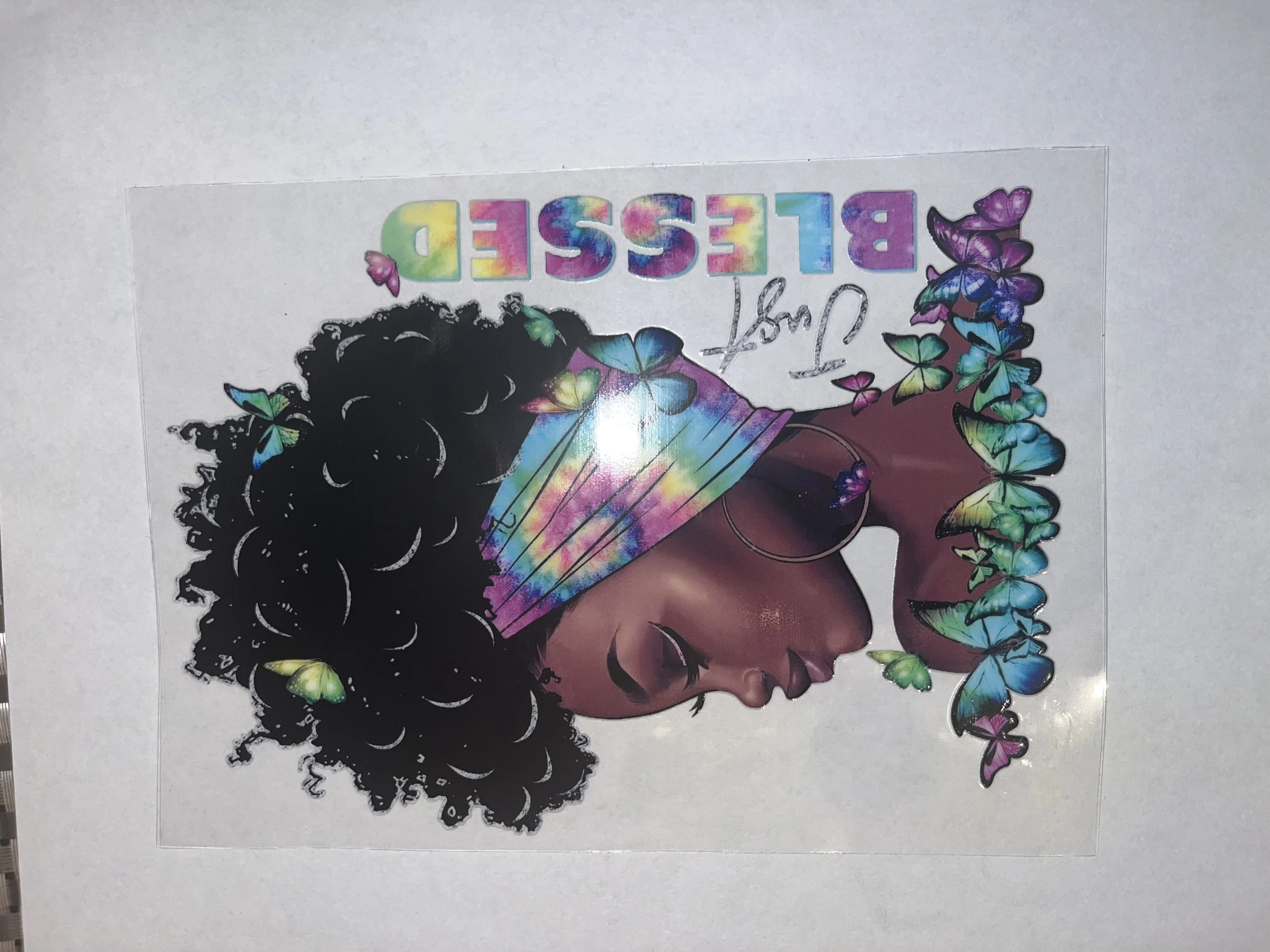 UV Transfer 5x7 Sticker