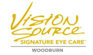 Vision Source Signature Eye Care logo with the word 'Woodburn' underneath
