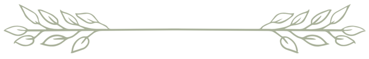 Simple decorative border with green leaf design, horizontal orientation