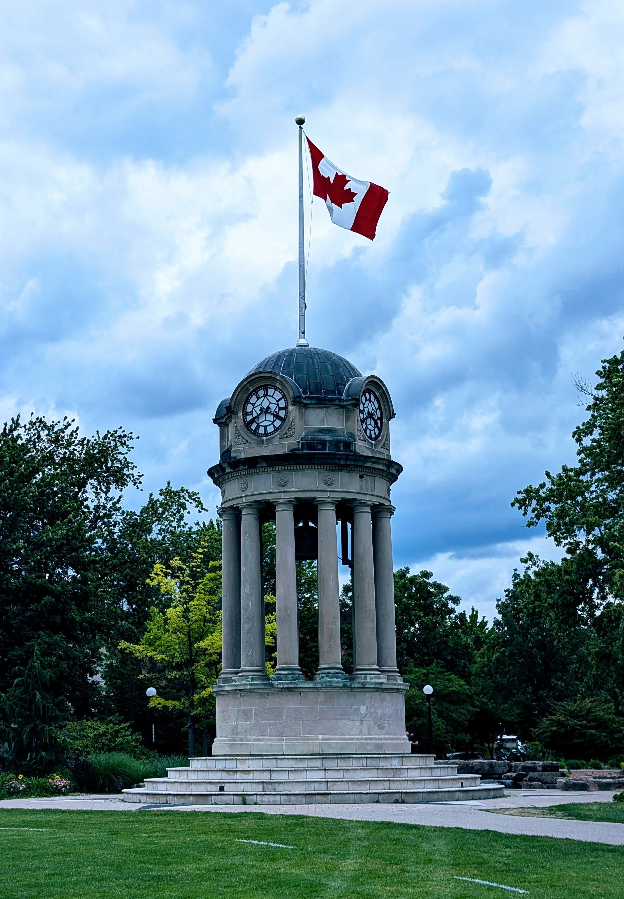 Victoria Park Clock Tower in Kitchener, Ontario.