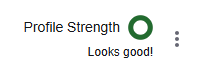 google business profile 'looks good!' profile strength