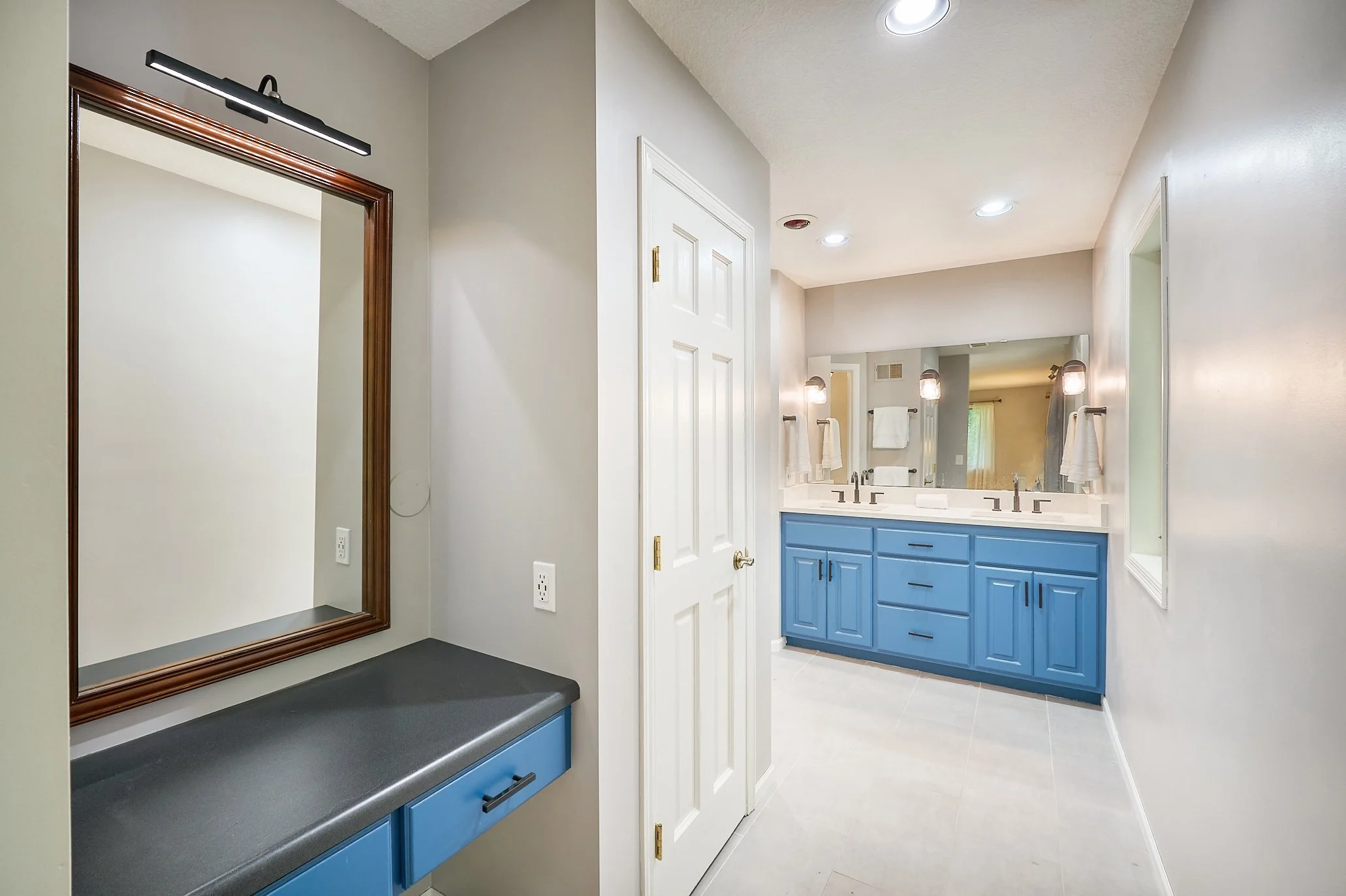 Main Level Primary Bathroom & Makeup Vanity