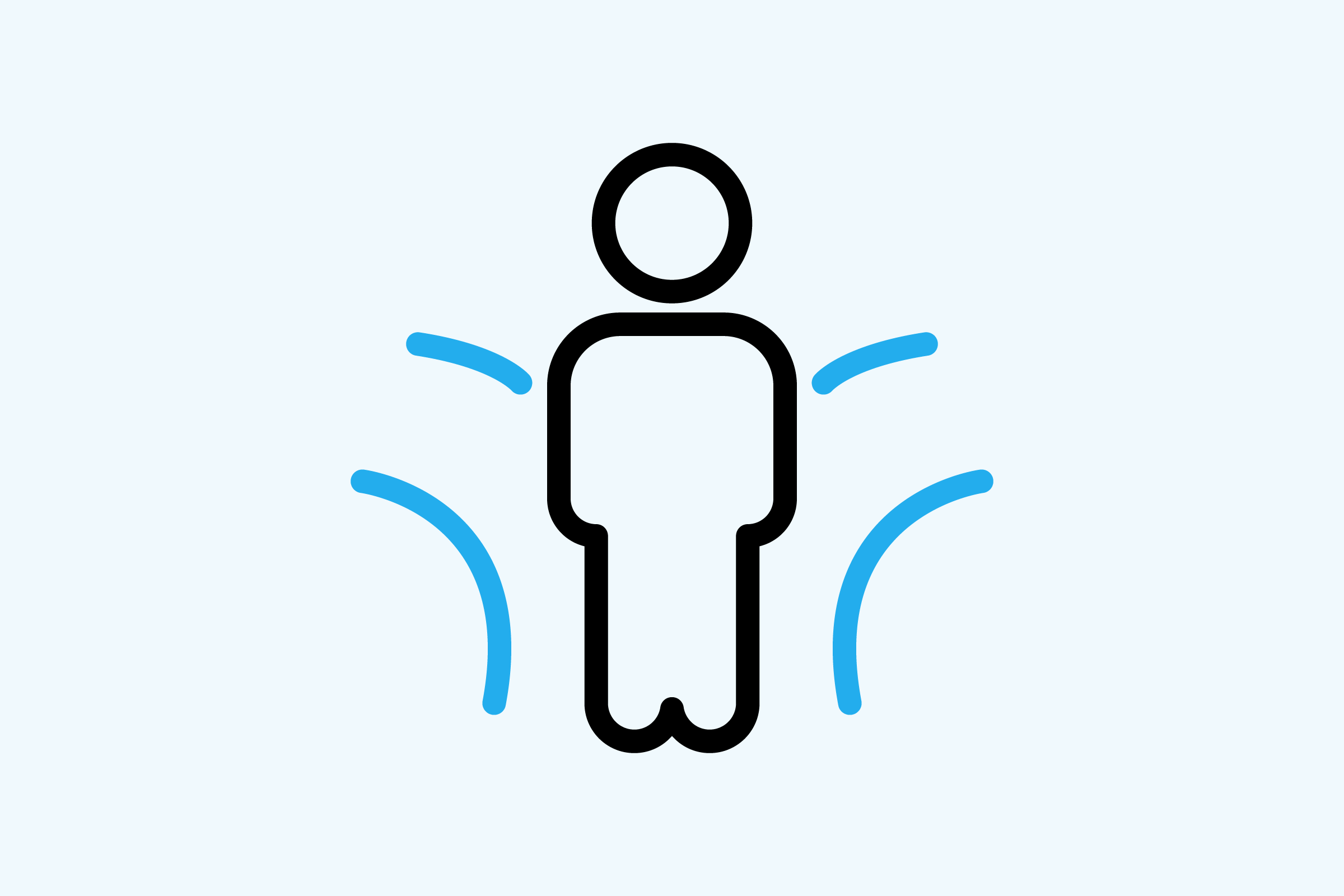 A person at a fork in a road line icon to represent personal development