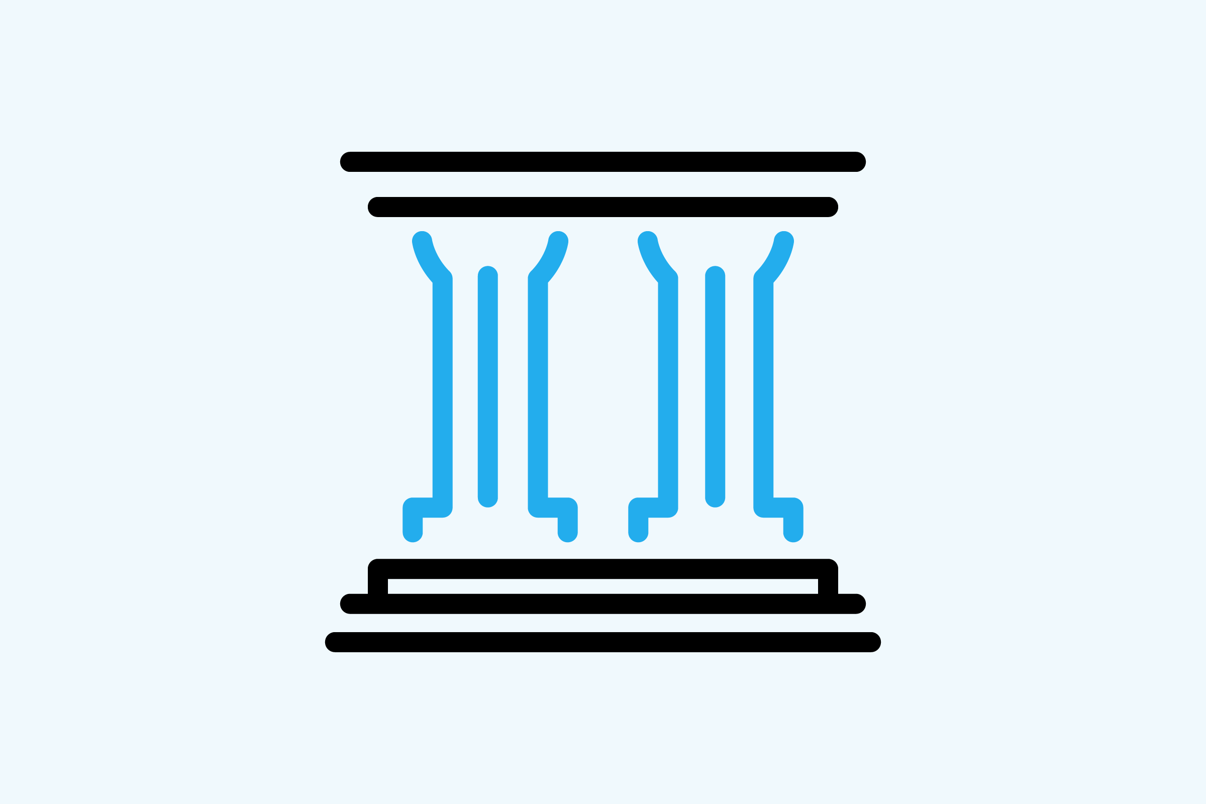 pillars line icon