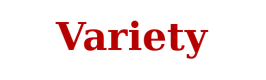The Variety logo, with the word 'Variety' in red text.