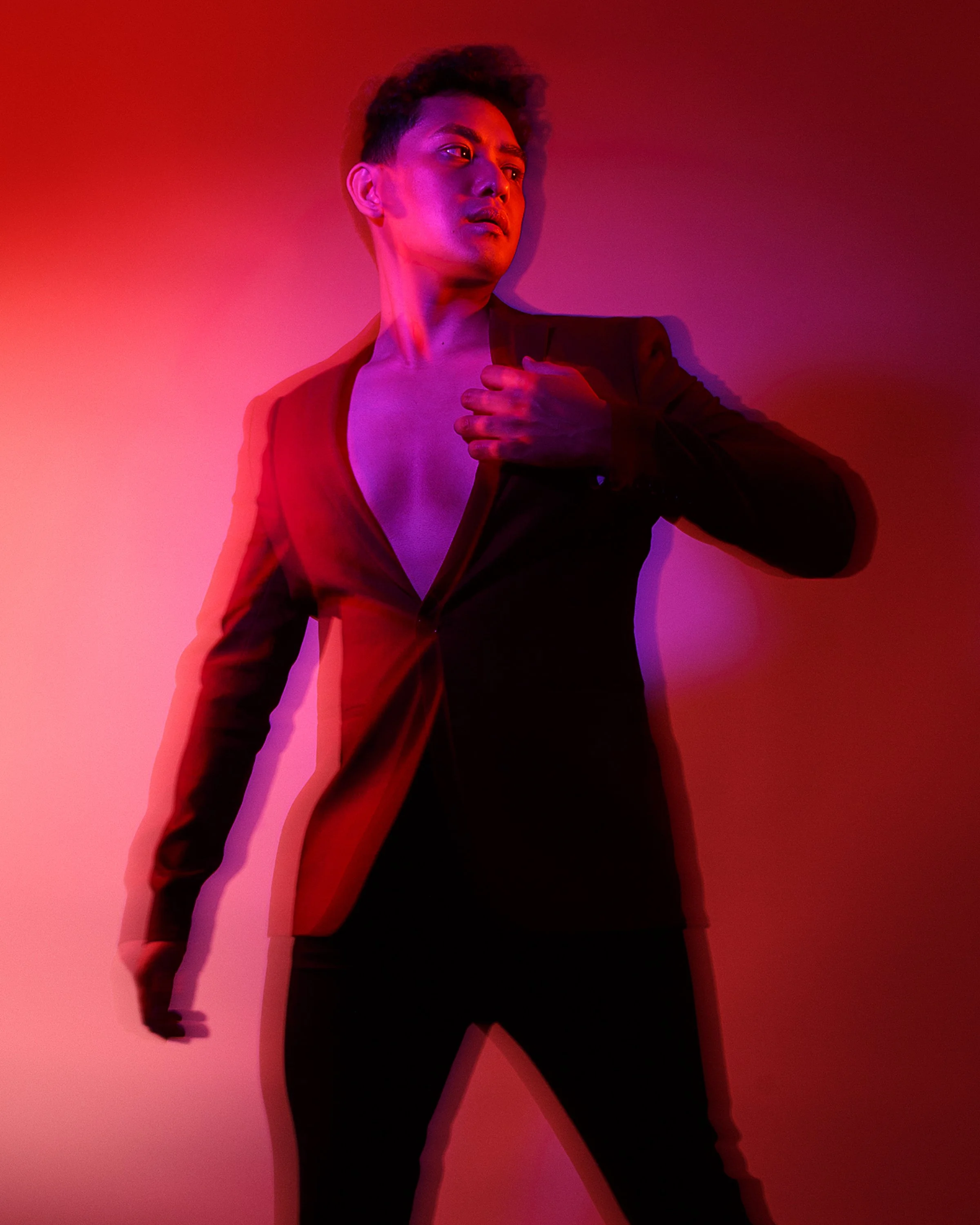 high end fashion portrait photograhed by donovan cole for luxury clothing brand